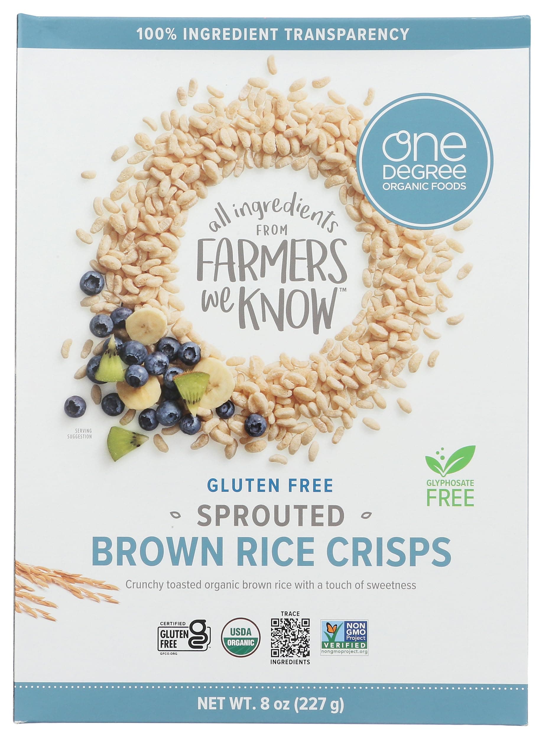 Gluten Free Sprouted Brown Rice Crisps, 8oz
