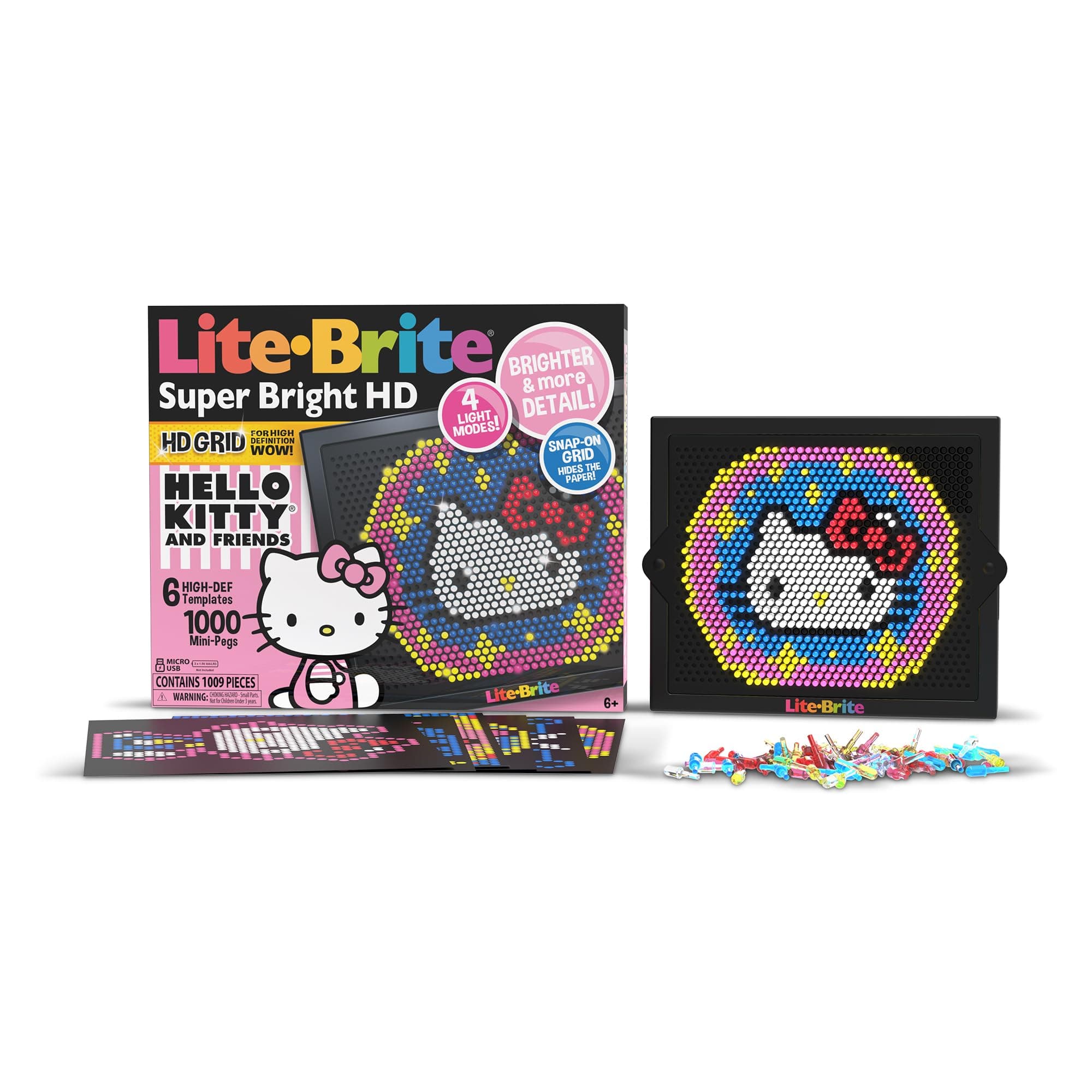 Super Bright HD, Hello Kitty Edition - Create Art with Light, Enhances Creativity, Gift for Girls and Boys Ages 6+