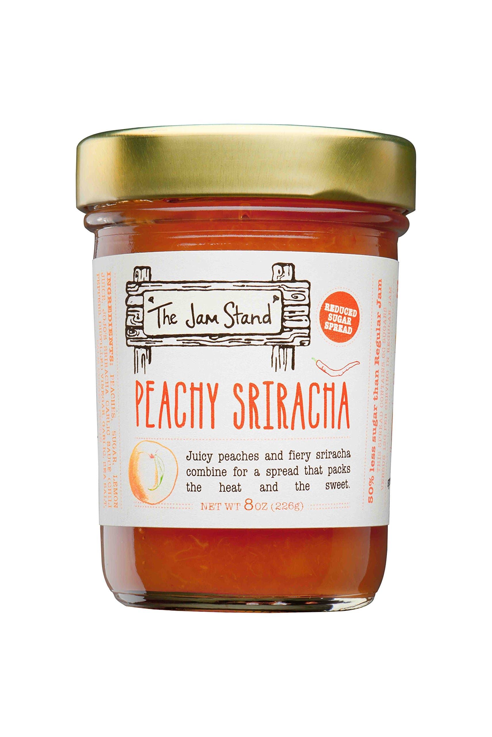 The Jam Stand, Jam Peachy Sriracha, 9.5 Ounce