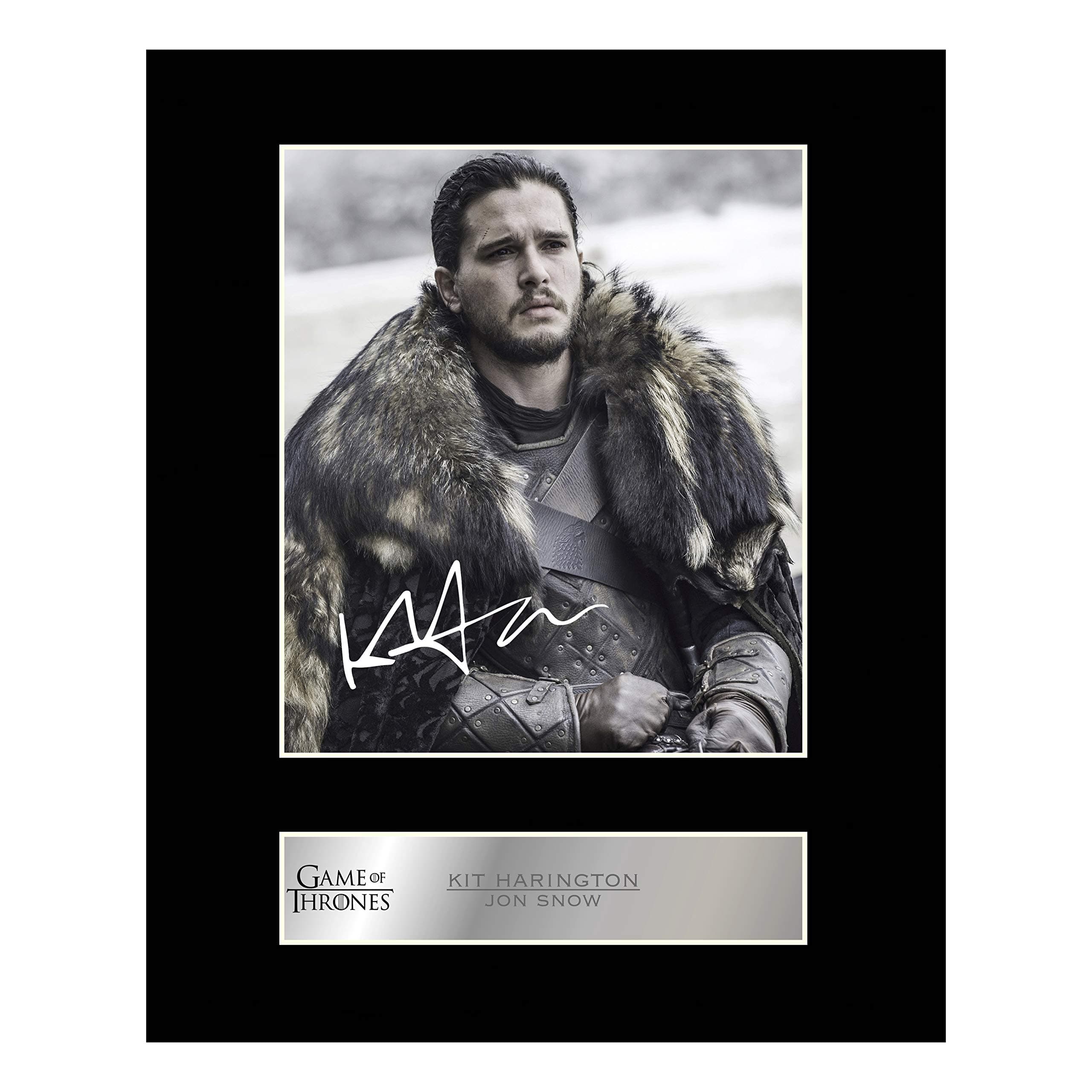 Kit Harington Jon Snow Signed Mounted Photo Display Game of Thrones