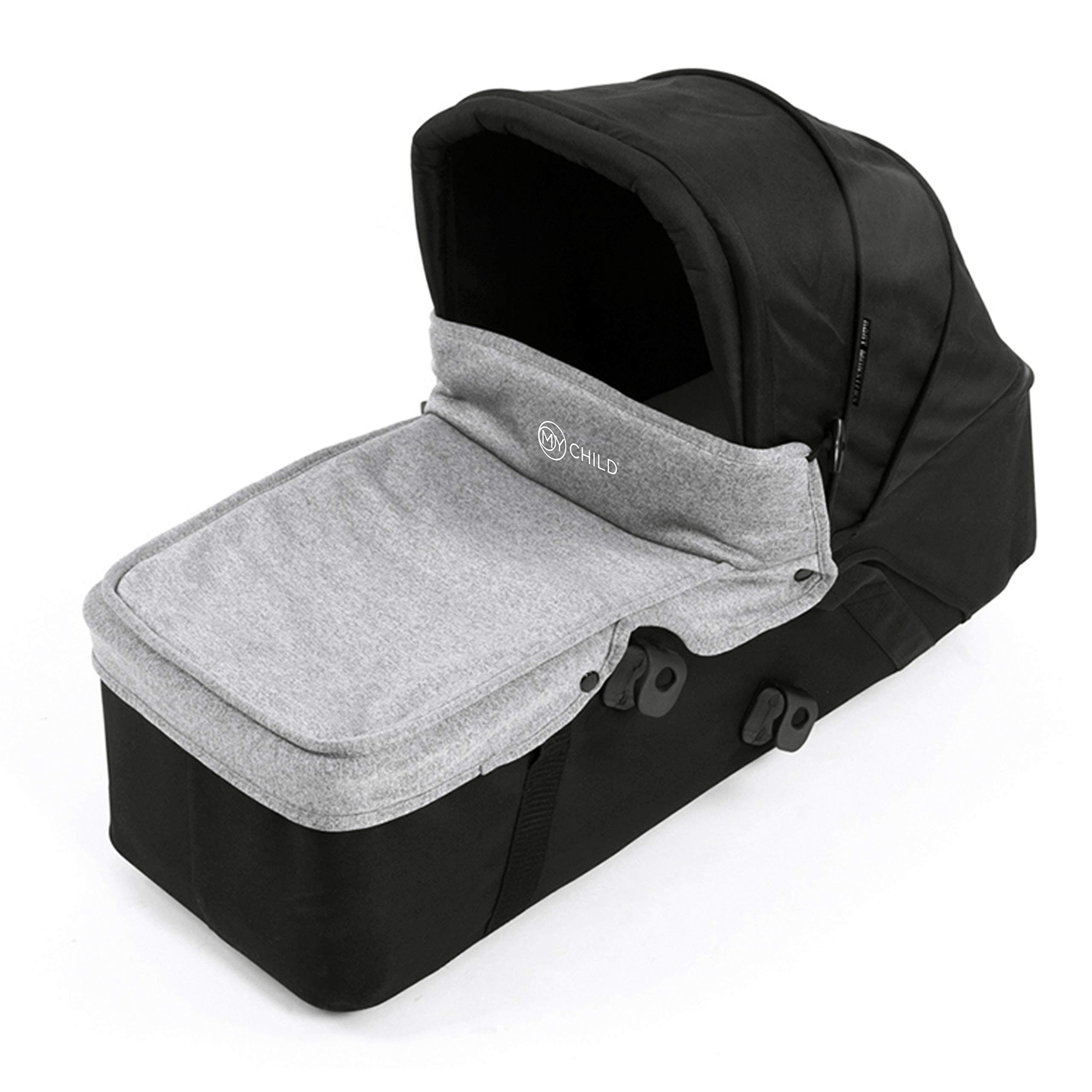 My Child Easy Twin Main Carrycot, Grey