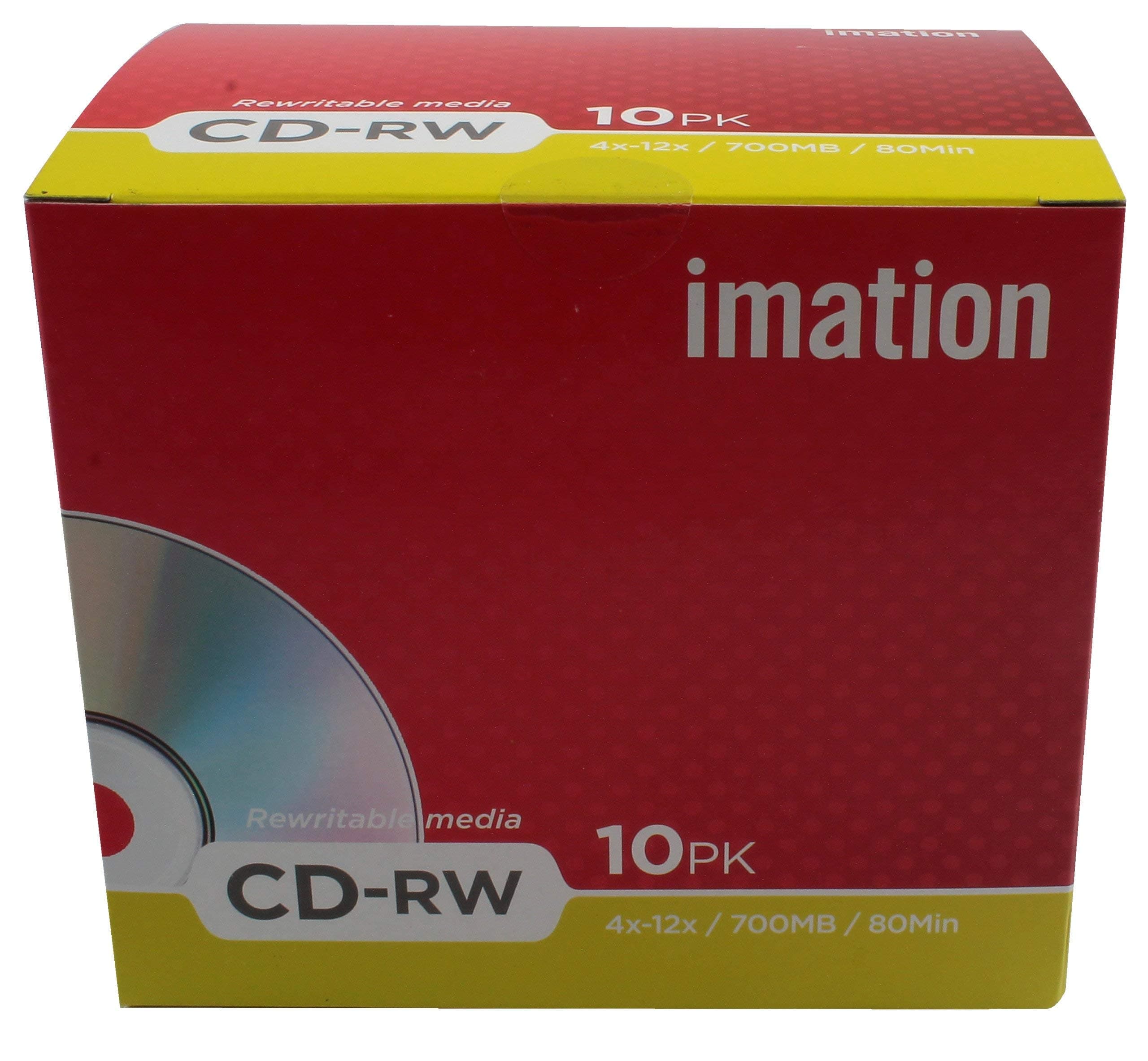 Imation - CDRW 4-12X 10-pack Retail showbox - MTV