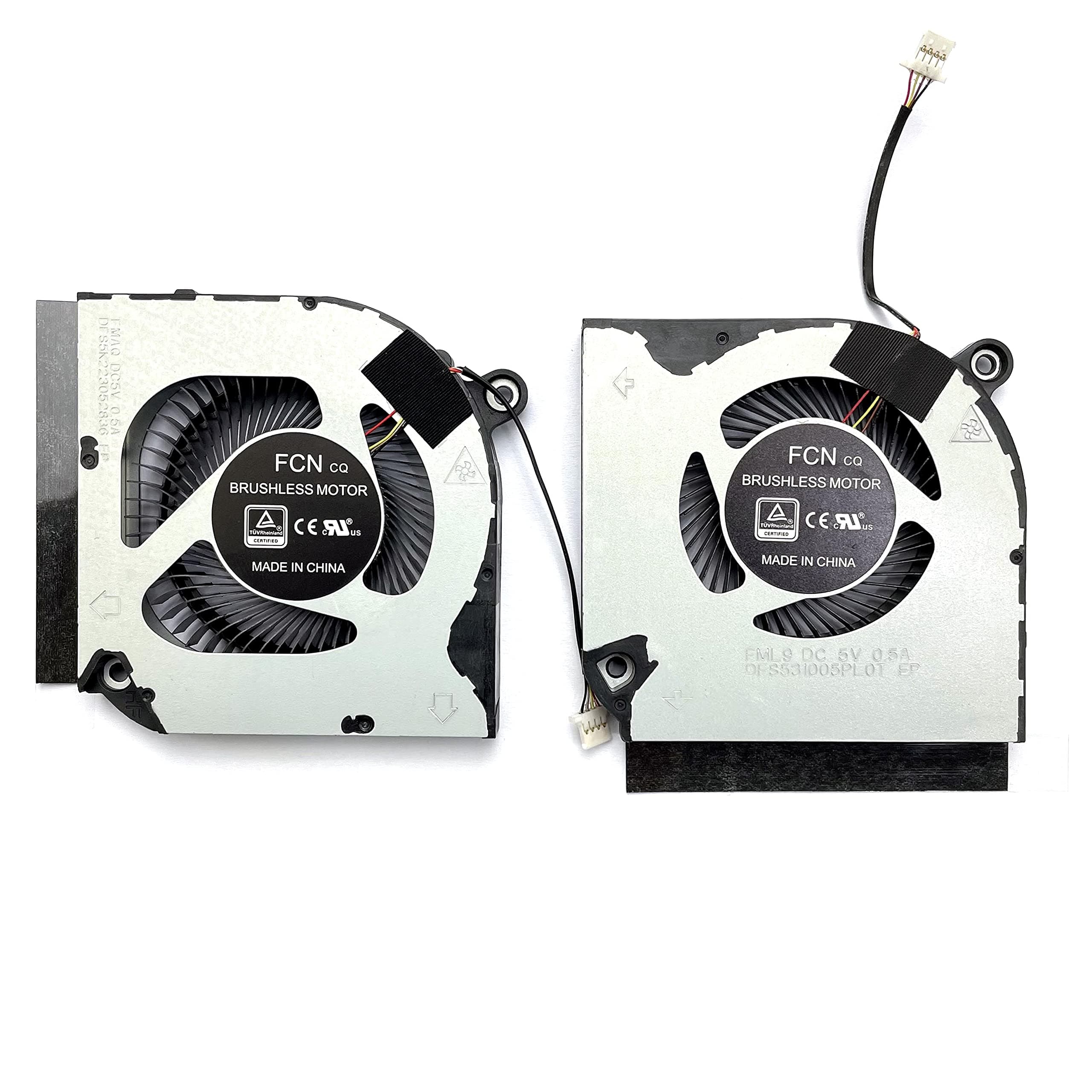 BestParts New CPU+GPU Cooling Fan Replacement for Acer Predator PH315-53 PH315-54 DFS5K223052836 Pair Fan