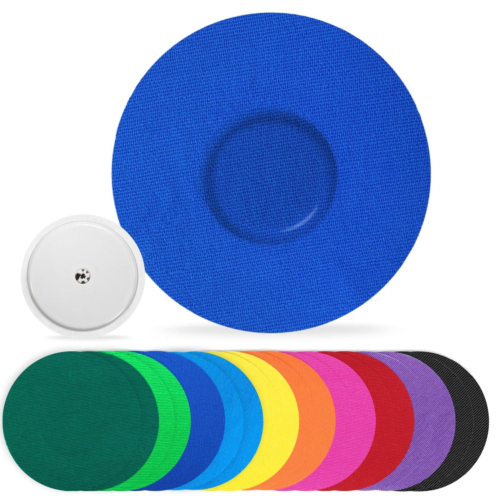 Freestyle Libre 2 Sensor Covers, 20Pack Waterproof Adhesive Patches for Libre 2 Sensor Flexible CGM Tape Hypoallergenic & Latex-Free 14 Days Long Stay No Glue in The Center, Multi-Colored