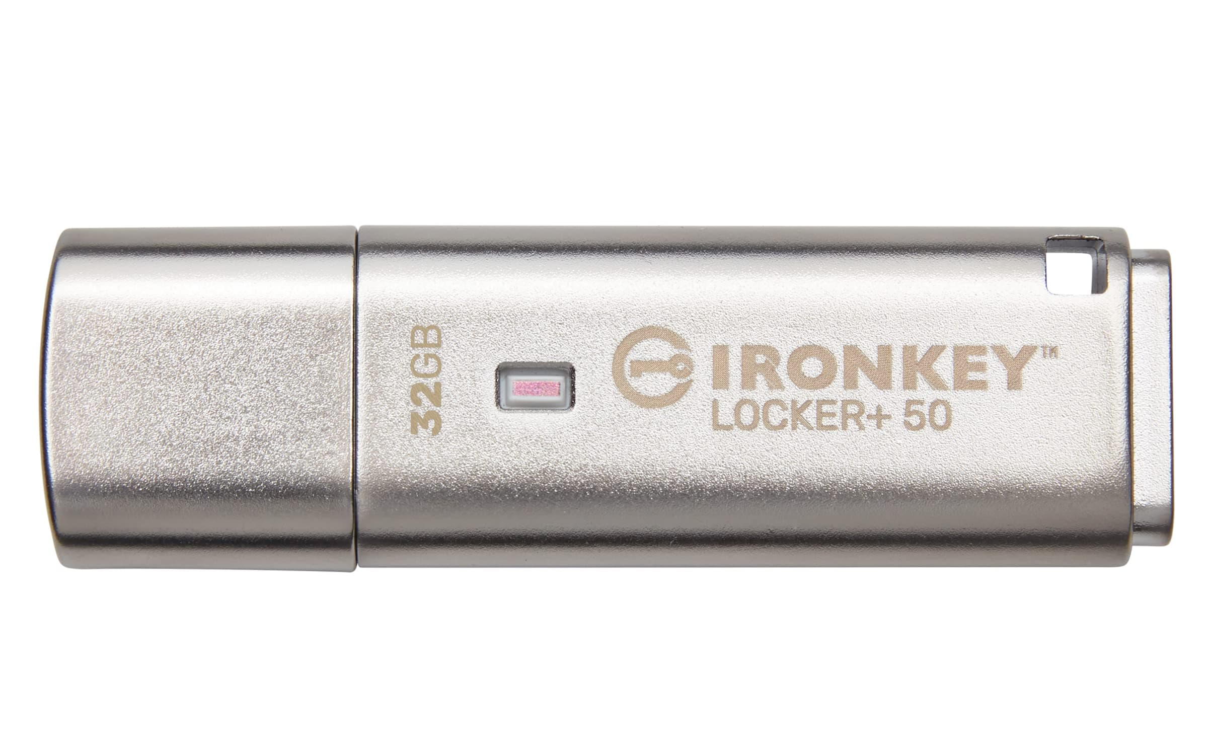 IronKey Locker+ 50 USB Flash Drive XTS-AES Encrypted for Data Protection with Automatic USBtoCloud Back Up-IKLP50/32GB
