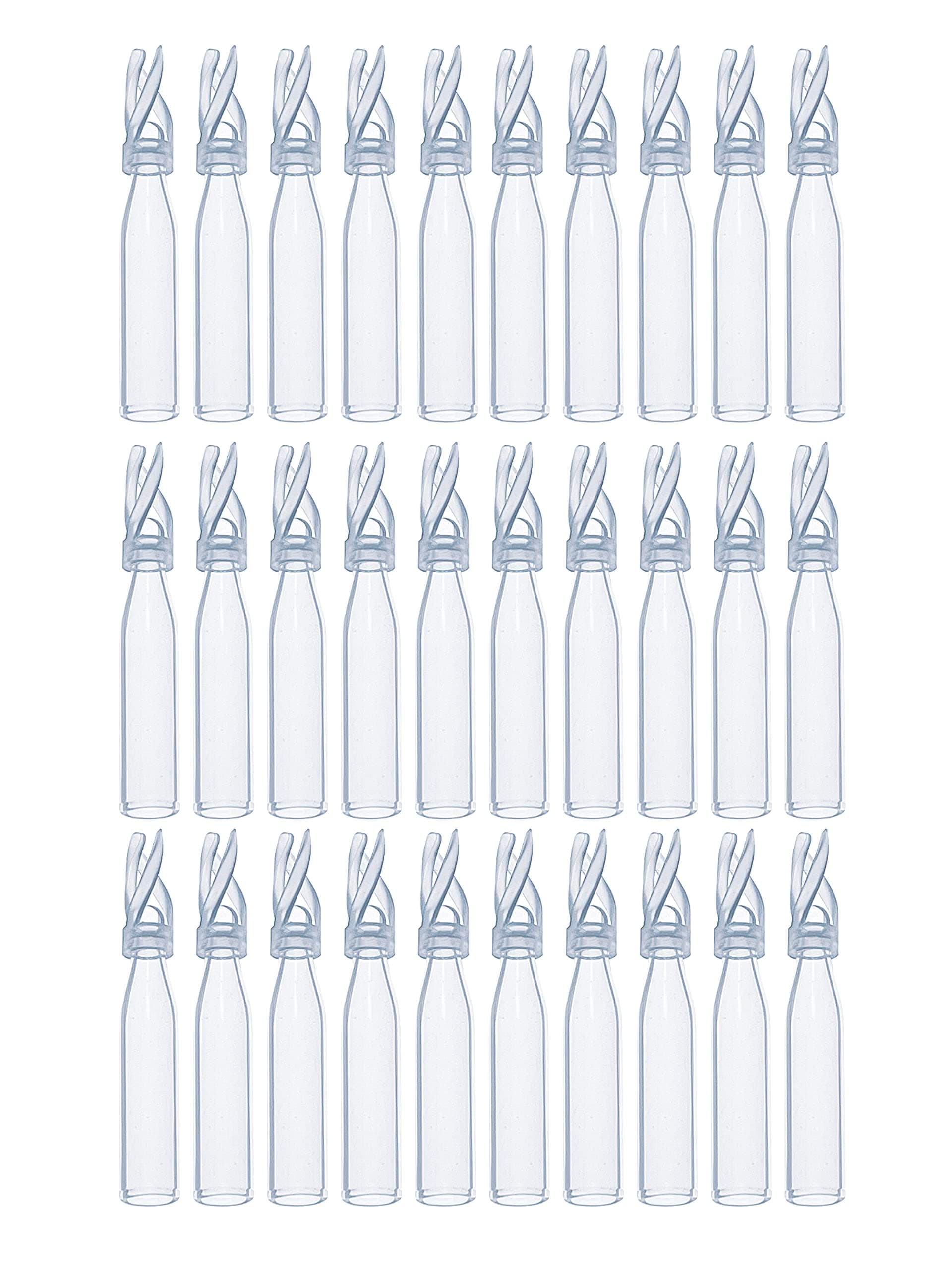 100PCS HPLC Vial Insert, 9-425 Vials Glass Insert, Low Volume Insert, Polyspring Insert Clear Glass Fit for 2ml Autosample Vials