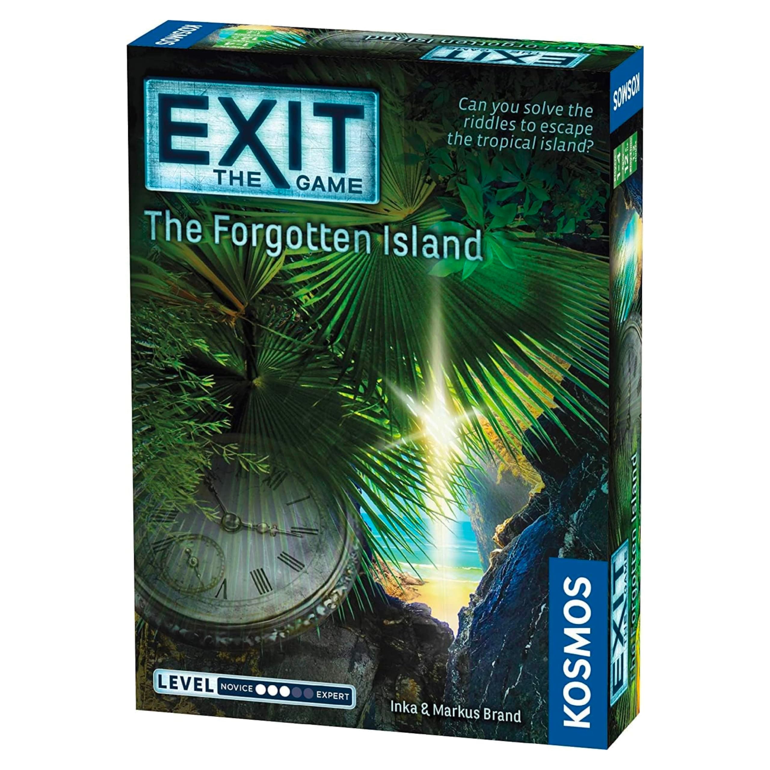 EXIT: The Forgotten Island - Level: 3/5 - Unique Escape Room Game - 1-4 Players - Puzzle Solving Strategy Board Games for Adults & Kids, Ages 12+ - 692858