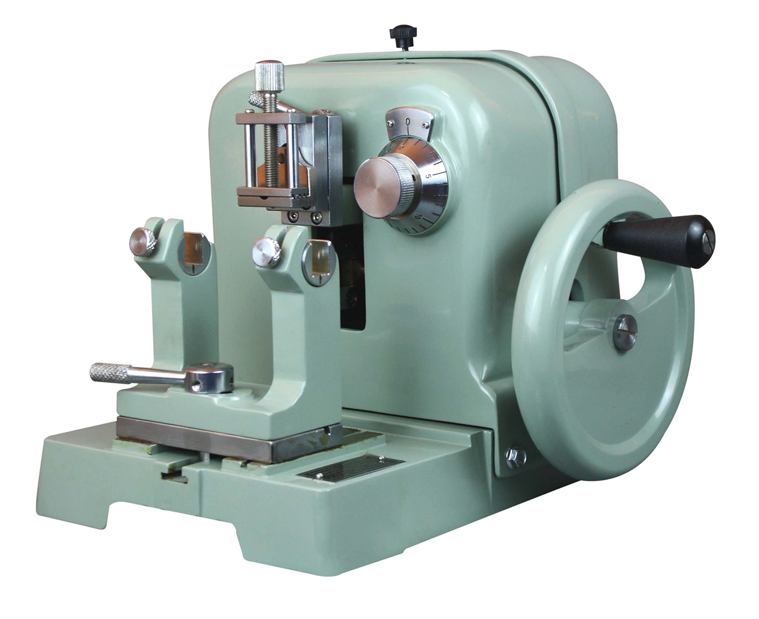 Radical New! Microscope Histology Lab Microtome 1-25 Microns Feed w 1Micron LC for Microscope Slides