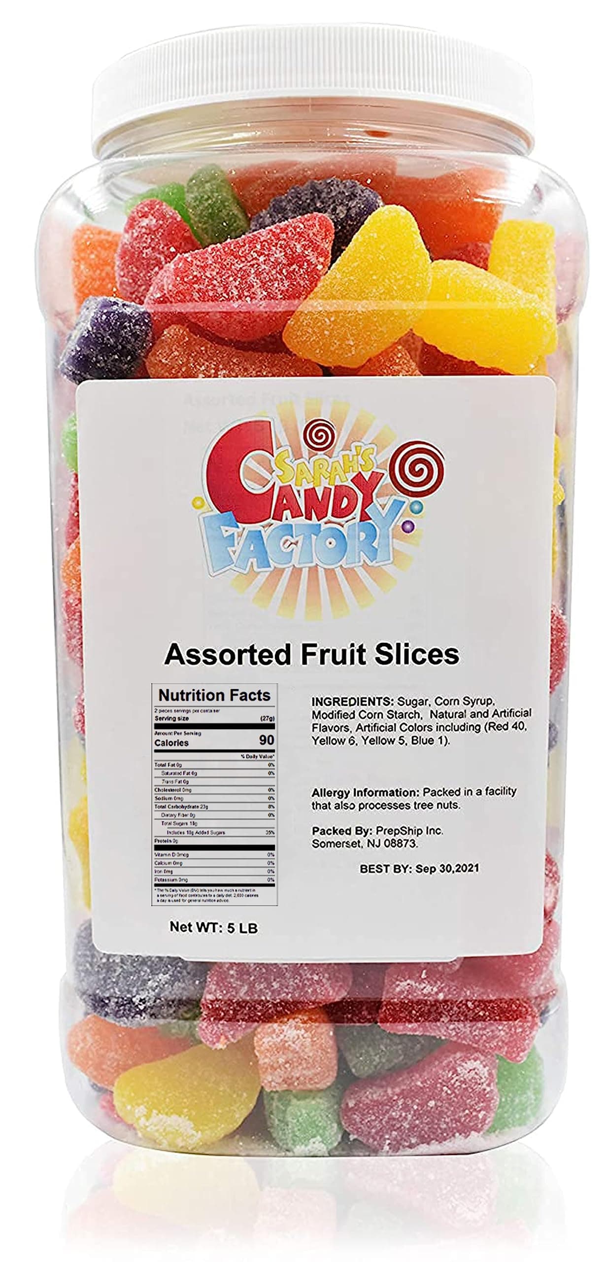 Assorted Fruit Slice (5 Lbs in Jar)
