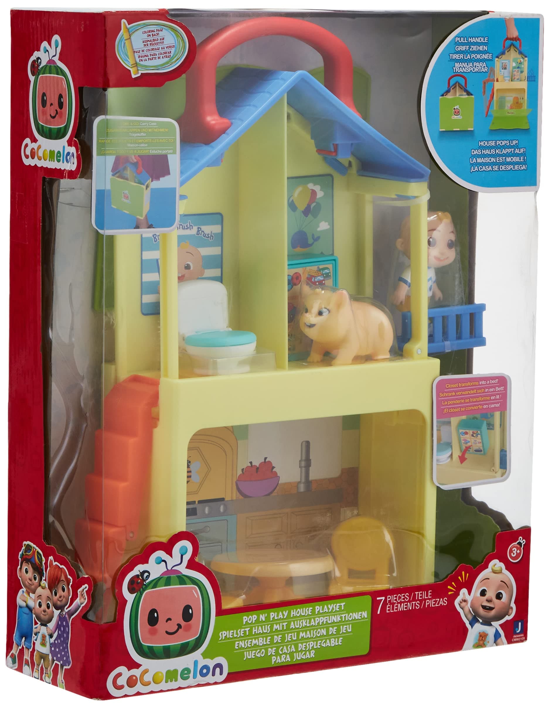 CoComelon Pop N Play House, Multicolor, CMW0109