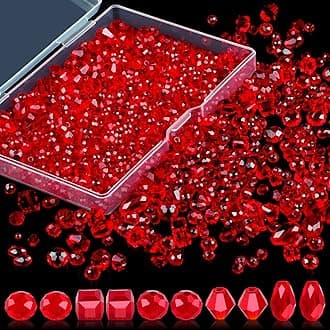 Red Crystal Beads