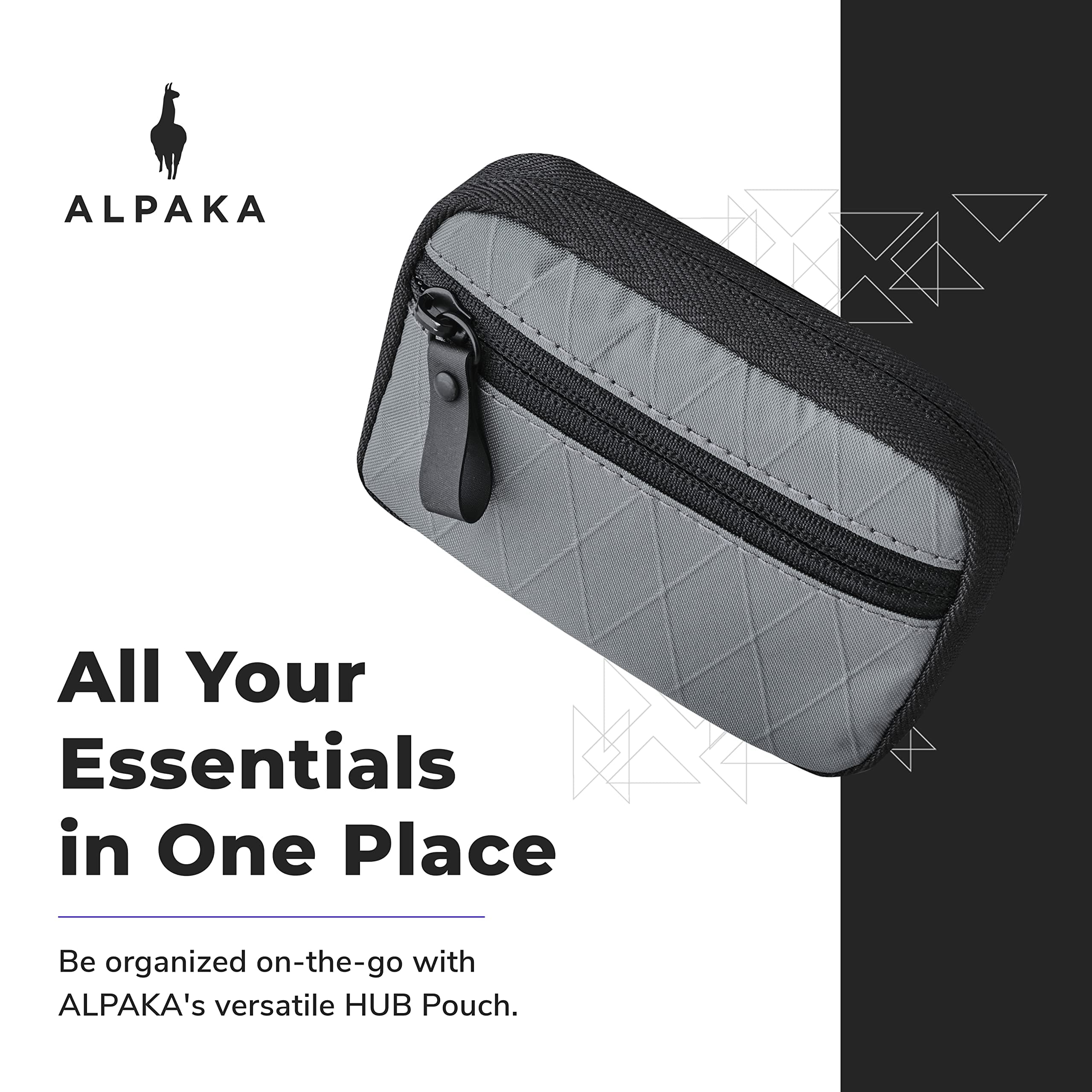 ALPAKA HUB Pouch X-Pac VX21 - Soft-Shell Small EDC Pouch Storage with Weatherproof Fabric, UV Resistant Fabric Tech Organizer for Electronic Accessories, Small Tool