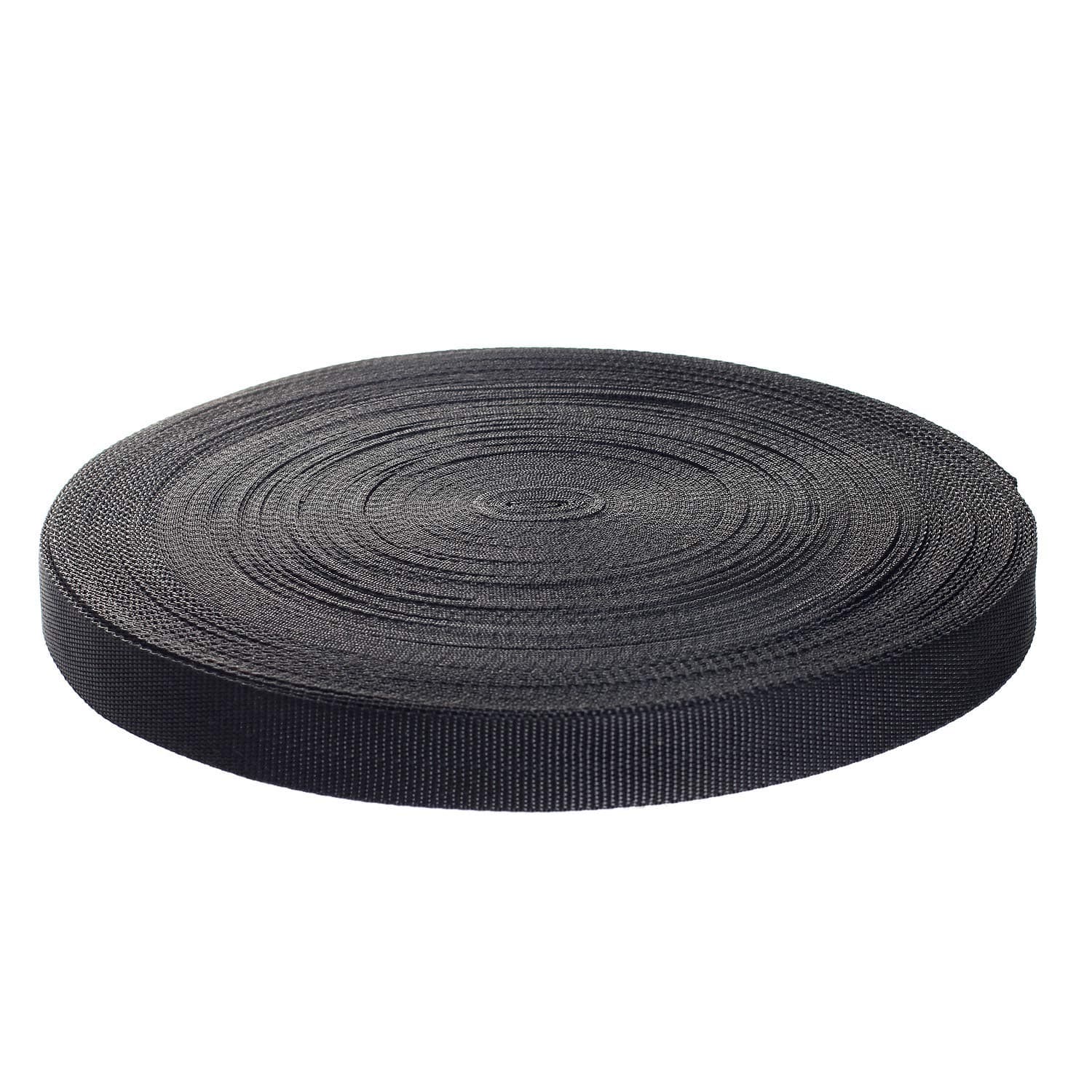 TUKA-i-AKUT 25mm x 50 Meter Polypropylene Cargo Strap - 1.4mm Thick, Black