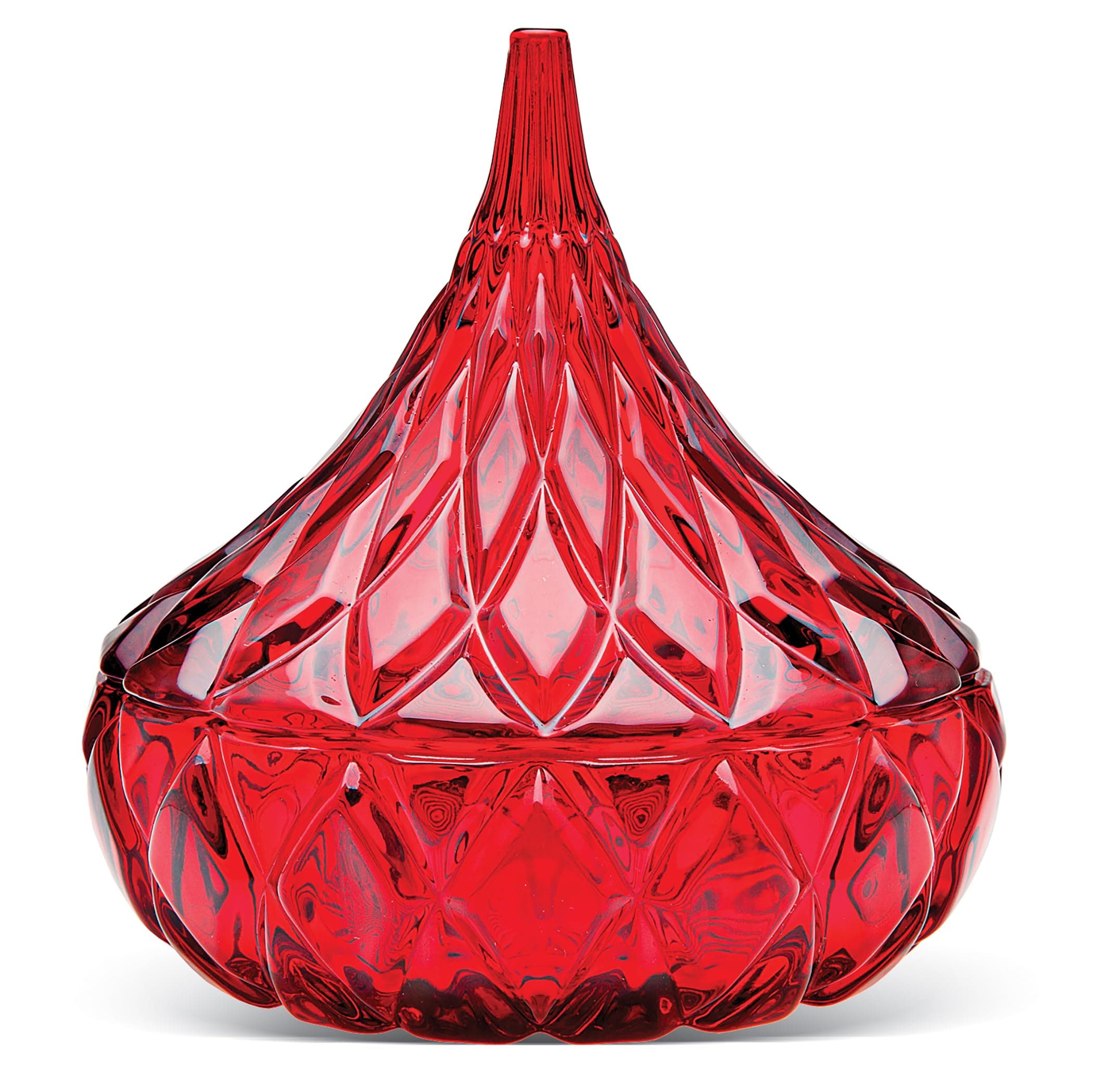 Red Crystal Hersheys Kiss Candy Dish