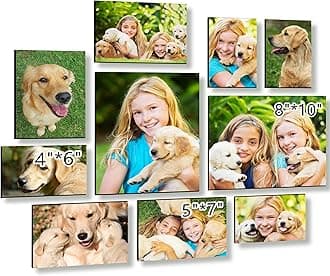 Custom Photo Tiles Personalized Peel and Stick Picture Frames Mix Tiles for Collage Wall Decor Storyboards Photo Prints Gift for Family and Friends 10pcs