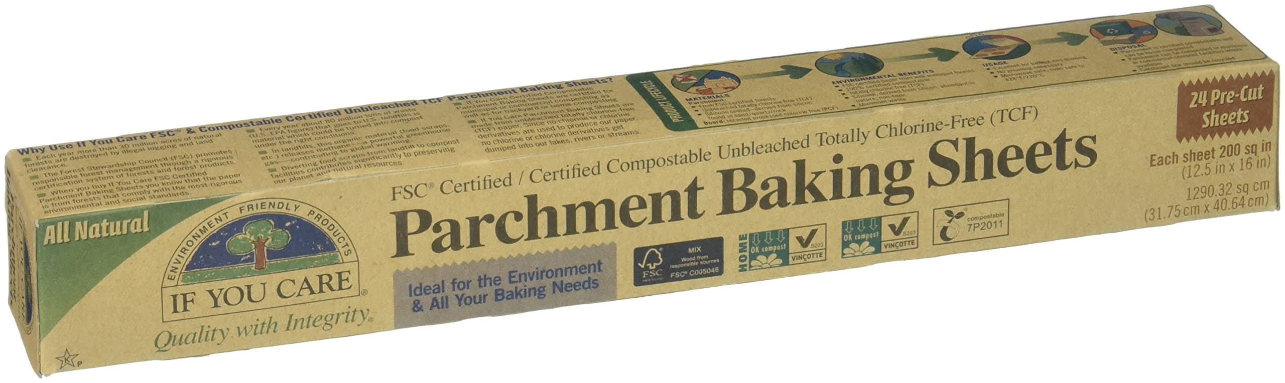 Parchment Baking Sheets - FSC Certified, 24 ct