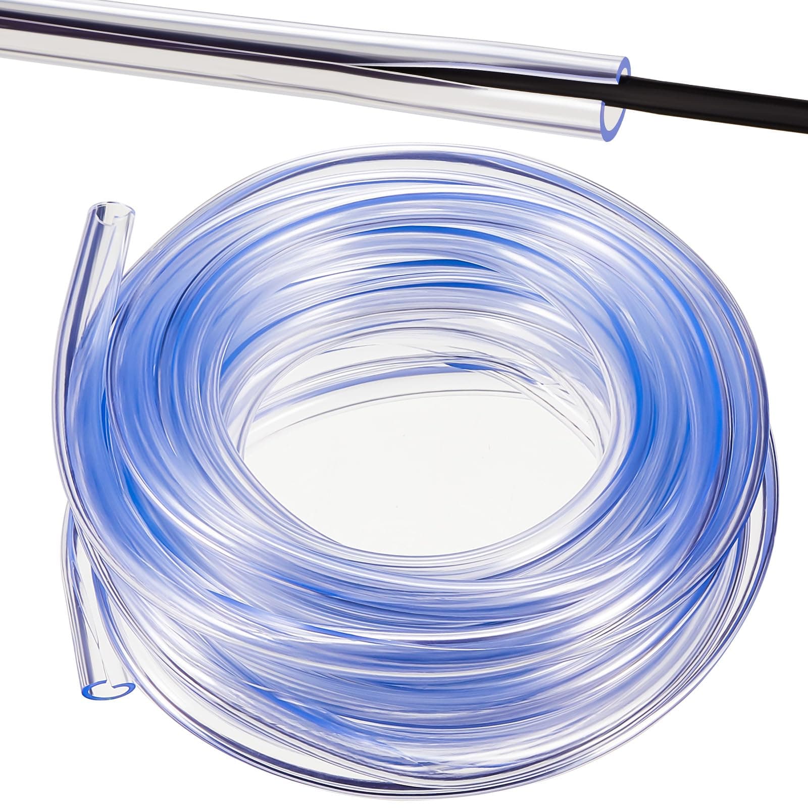 Pangda 30 ft Dog and Cat Cord Protector Flexible Cable Sleeve 2 mm Thick 1/2 Inch Diameter Wire Cable Sleeve Tubing for Pets PVC Electric Wire Cover Cord Protector for USB Charger Audio(Clear)