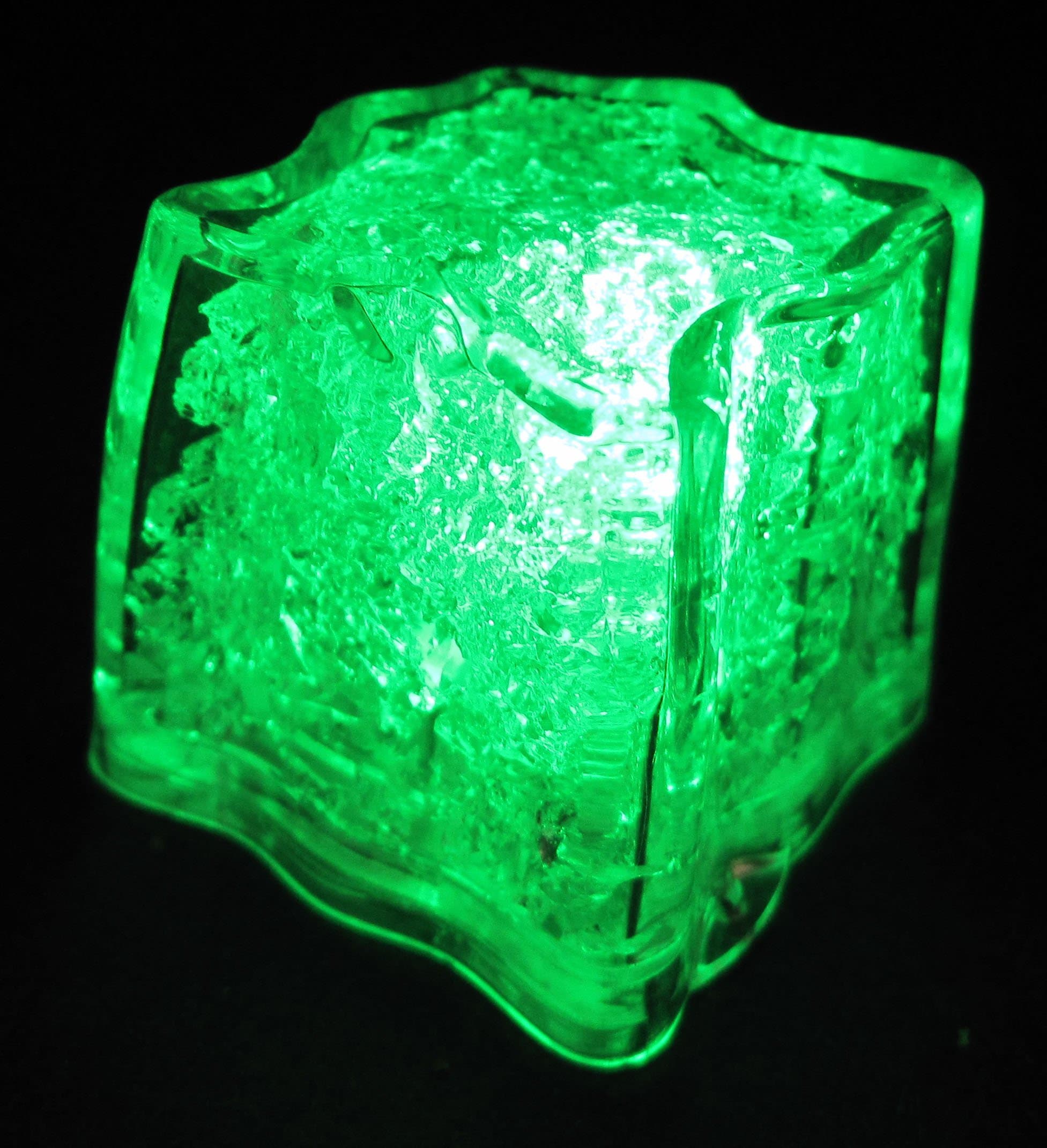 1 GREEN Litecubes Brand Acrylic LED ice cube