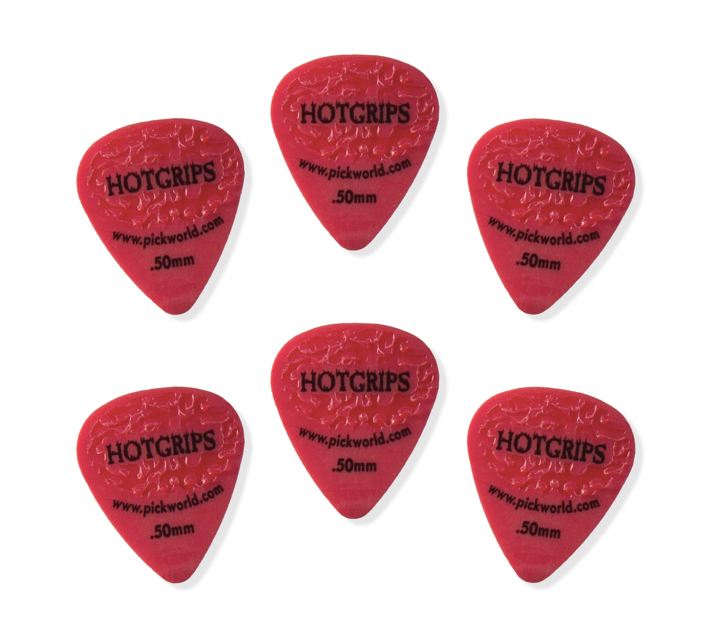 Guitar Picks (HG6D-1) Red .50mm