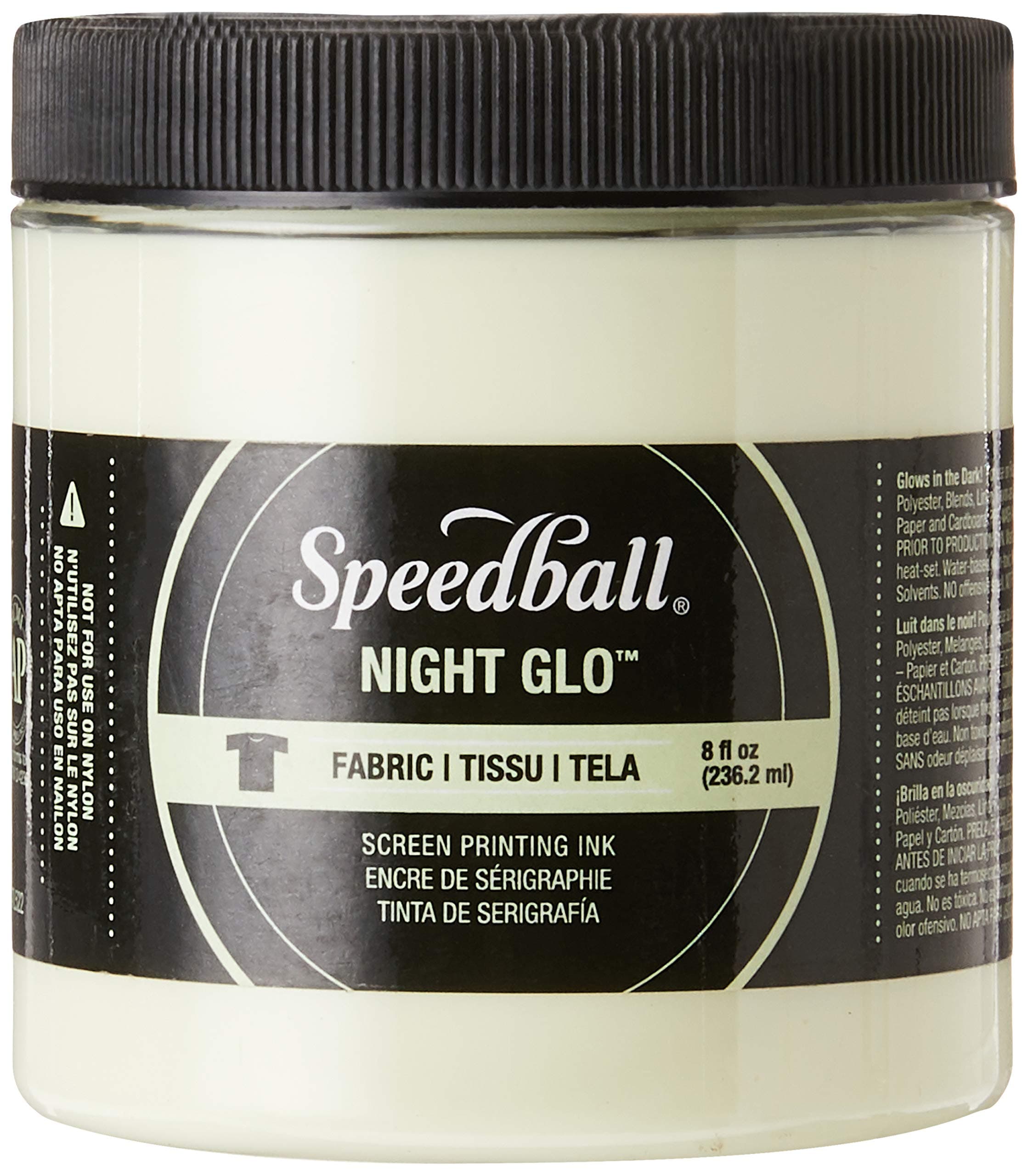 Speedball SCREEN INK NITEGLO 8OZ WHITE