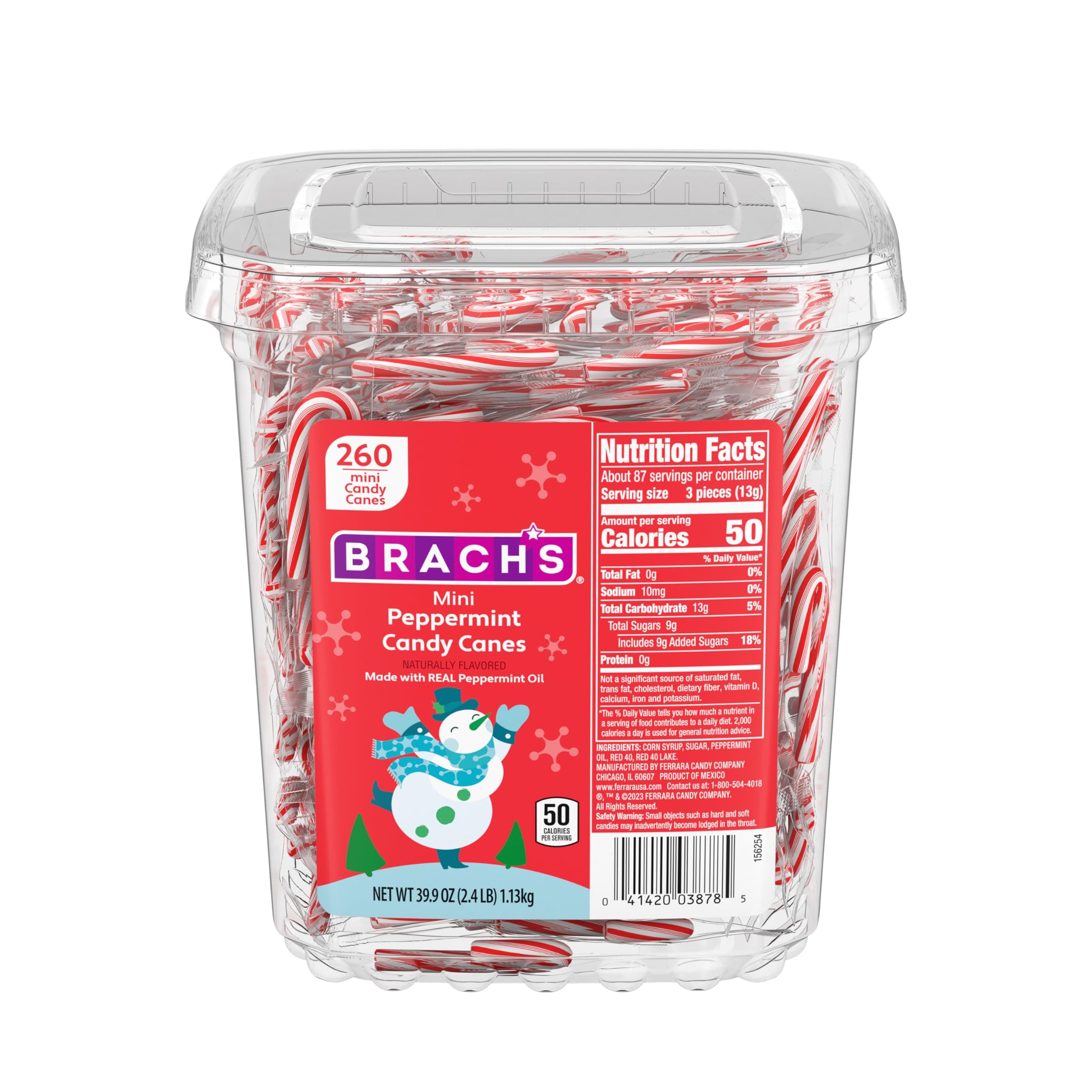 Brachs Peppermint Mini Candy Canes 260