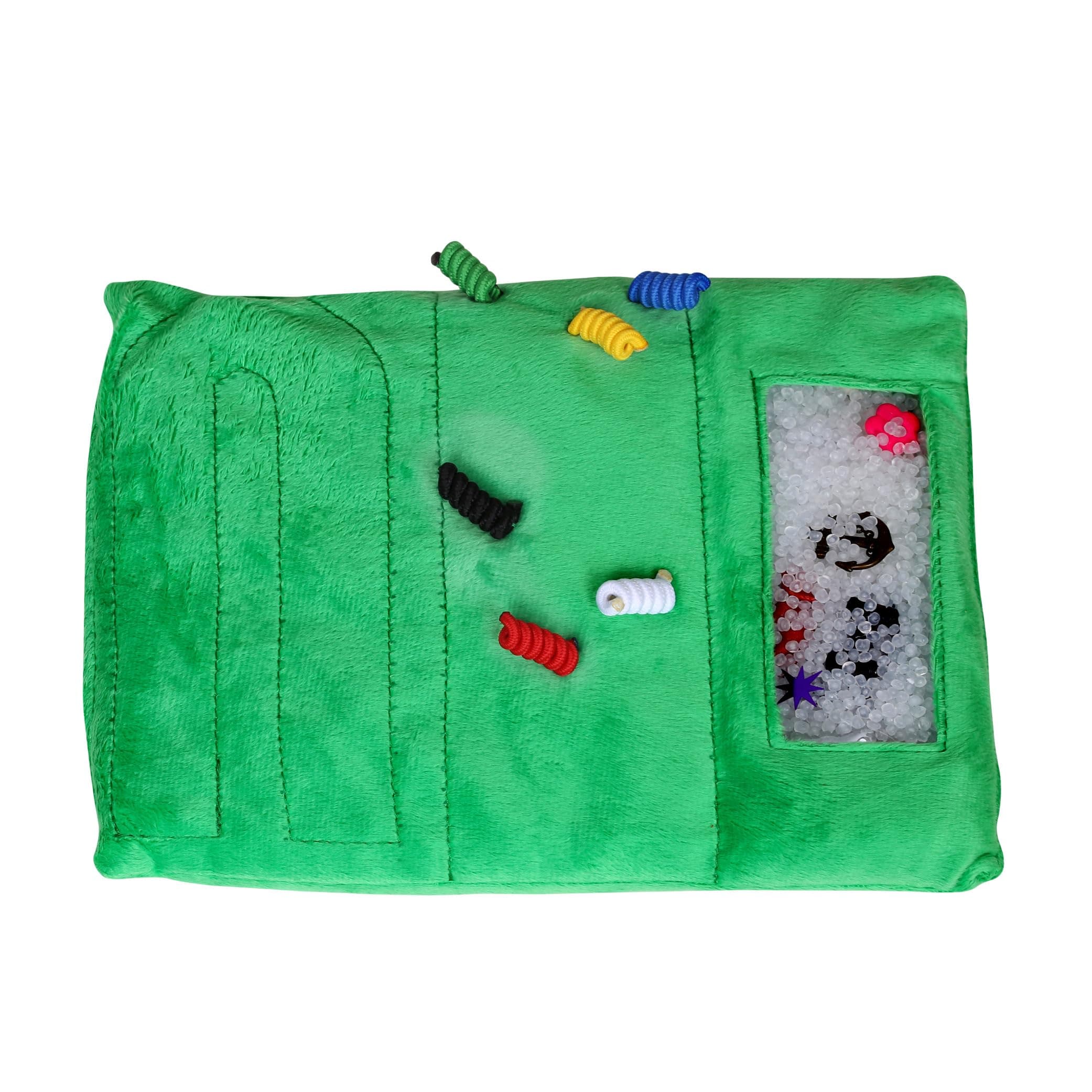 Fun and Function Busy Fingers Fidget Lap Pad - Weighted Sensory Mat & Fidget Pillow - Weighted Lap Pad for Kids - Sensory Activity Pad for Kids & Adults - Great Dementia Activity for Seniors