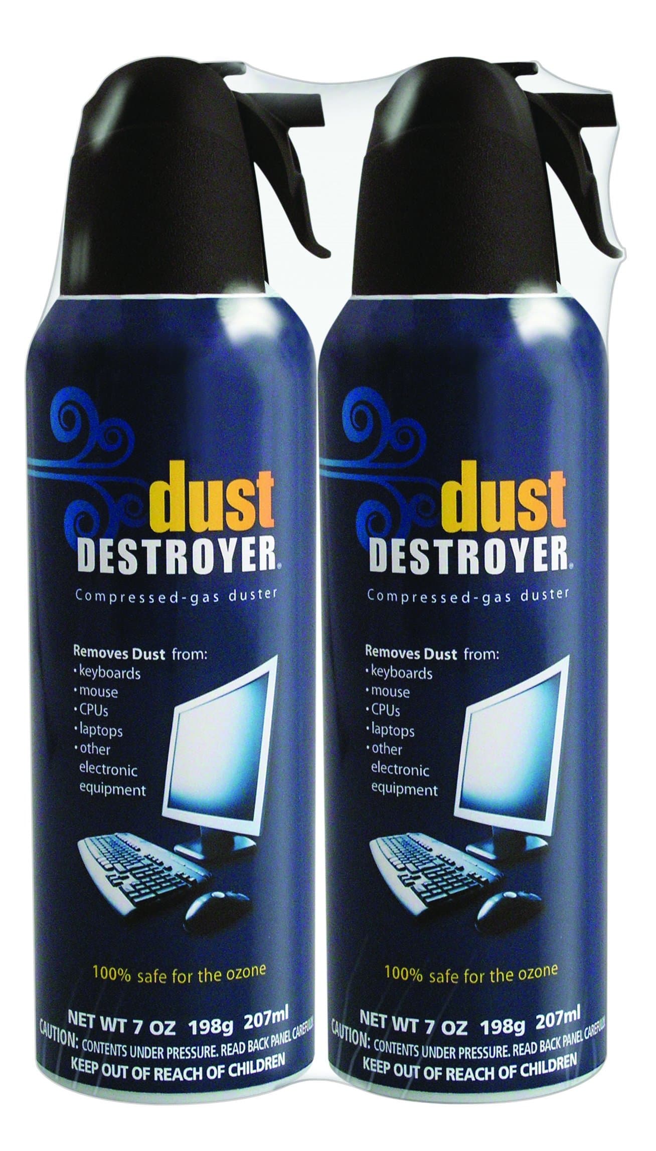 Dust Destroyer Dusters; 7-oz. Spray Can, 2-Pack