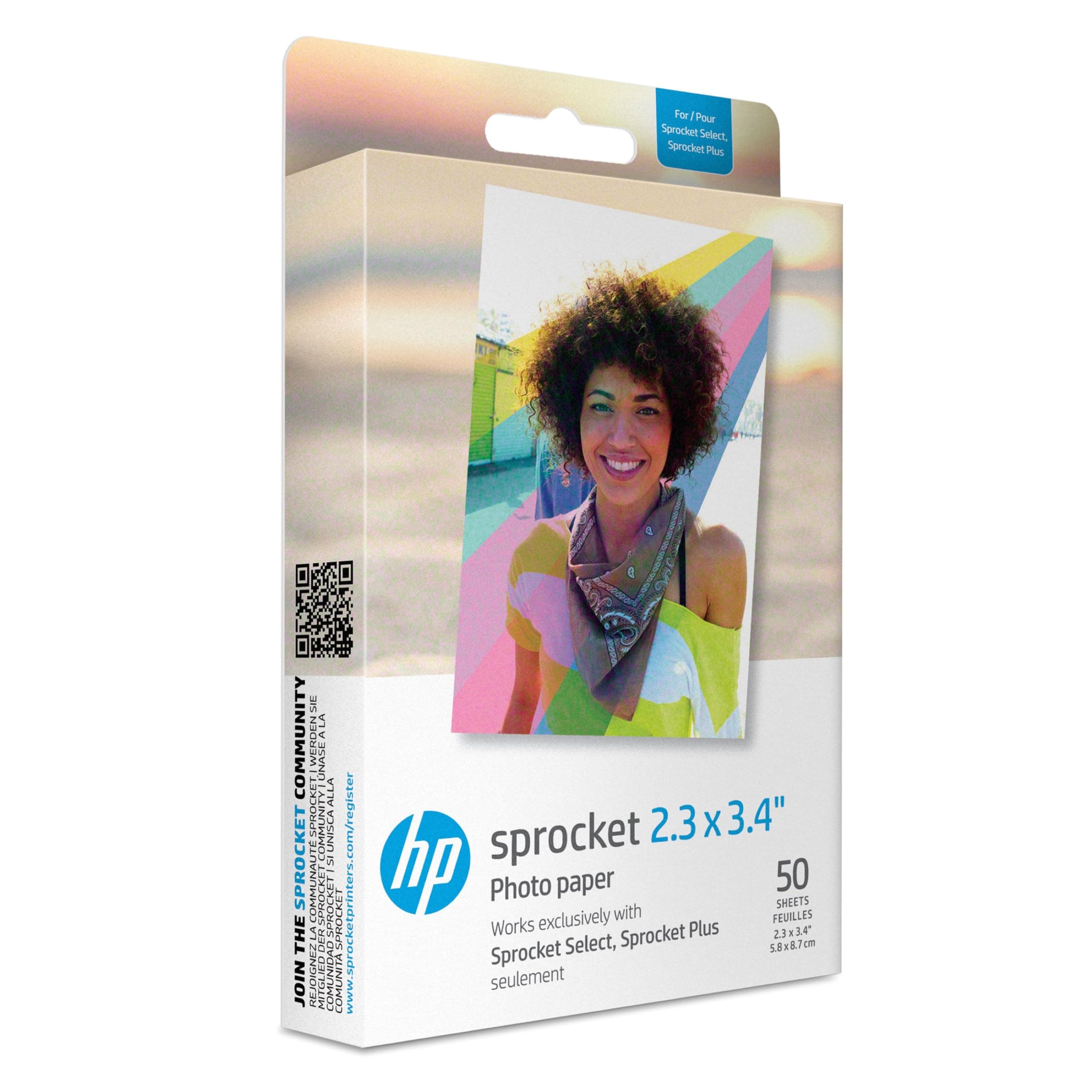 HP Sprocket 2,3x3,4'' - HP SPROCKET SELECT/PLUS - 50 pcs