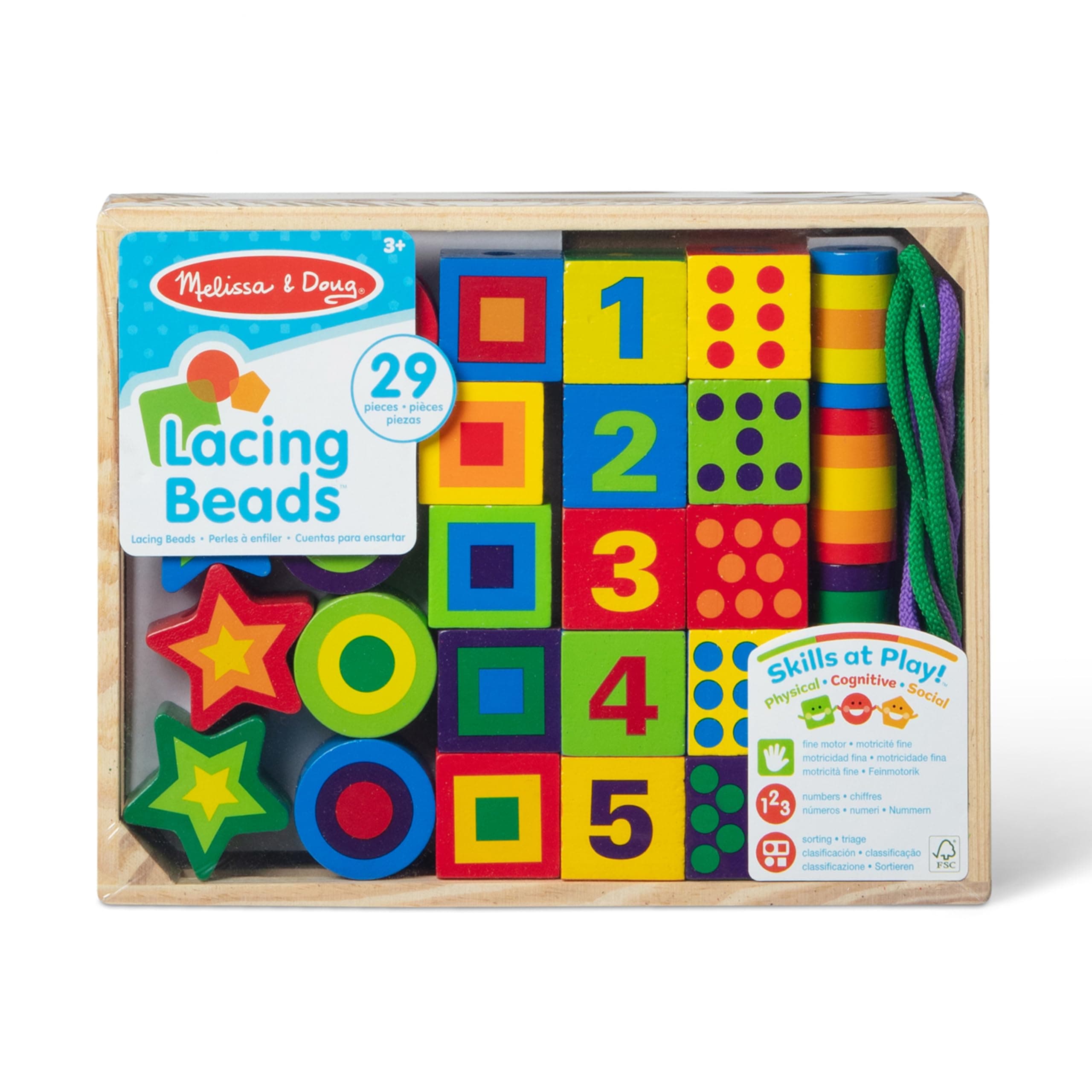 Melissa & Doug Lacing Beads in a Box