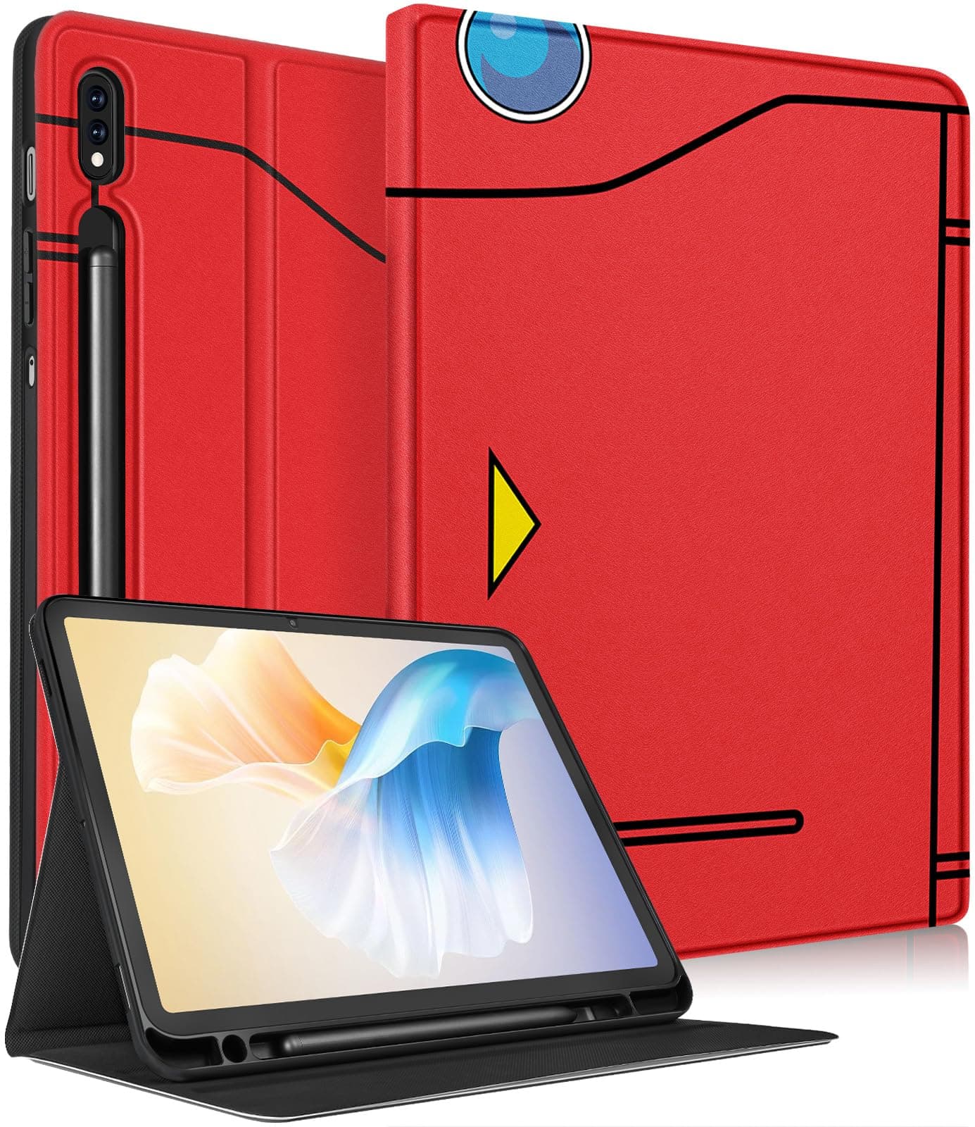 for Samsung Galaxy Tab S8 Plus/ S7 Plus/ S7 FE Case 12.4 Inch Women Cute Kids Boys Folio Cartoon Cool Girls Pretty Teens Cover for Samsung Tablet S8 Plus 2022/ S7 Plus 2021/ S7 FE 5G Cases