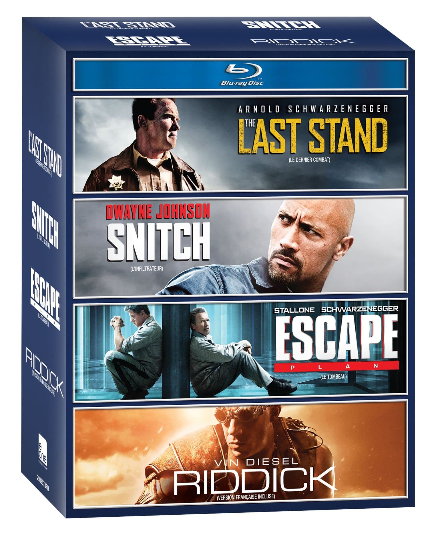 The Last Stand / Snitch / Escape Plan / Riddick (Blu-ray 4-Pack) (Blu-ray)