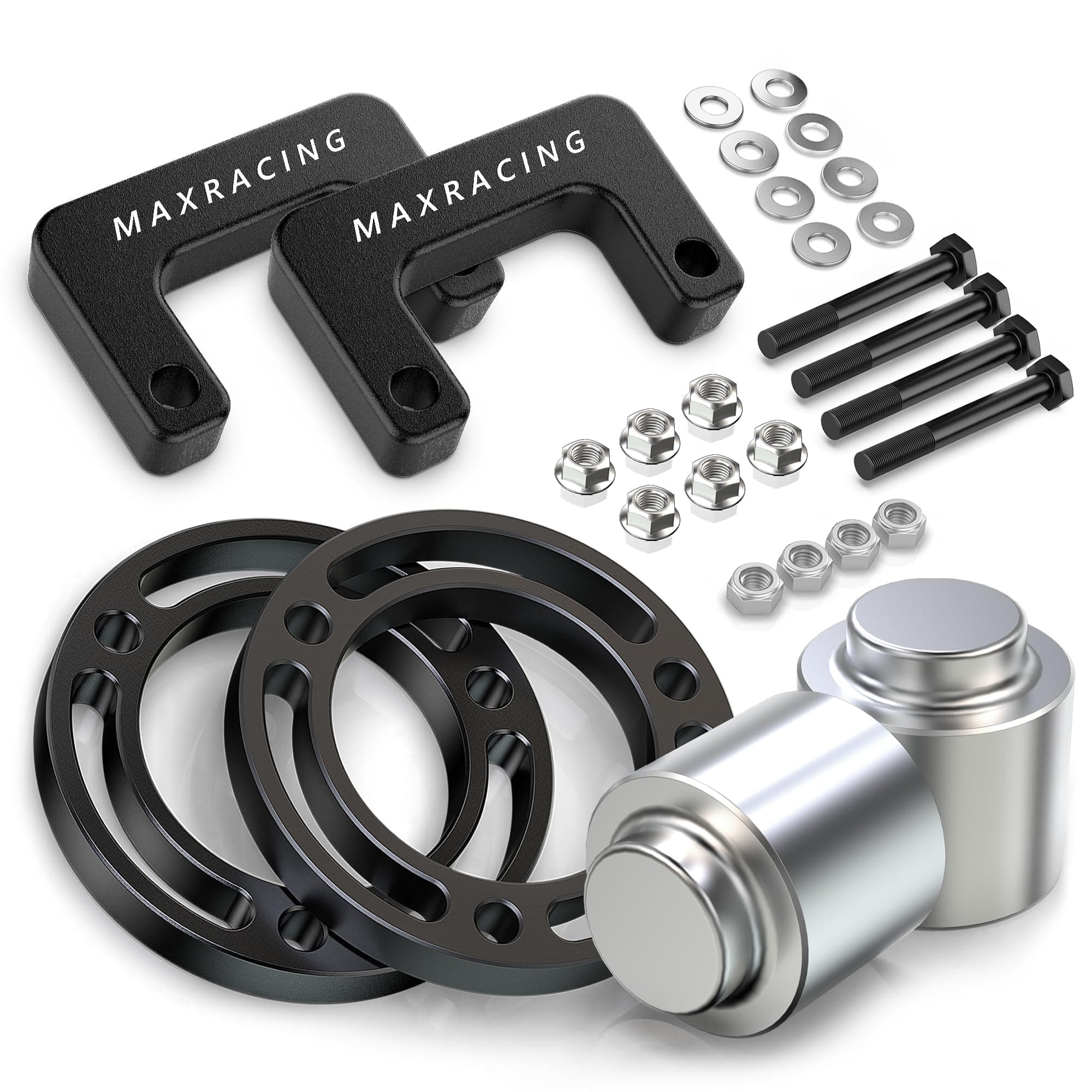 MAXRACING 3" + 3" Front Leveling Lift Kit Compatible with 2007-2020 Chevy Tahoe | 2007-2020 Chevy Suburban 1500 | 2007-2013 Chevy Avalanche 1500 | 2000-2000-2013 GMC Yukon 1500 20 000