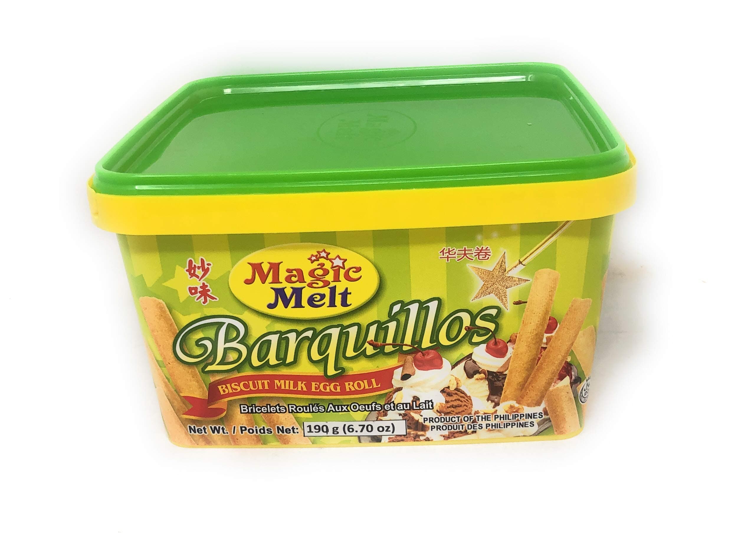 Magic Melt Snack Tubs (Milk Egg Roll, 190g)