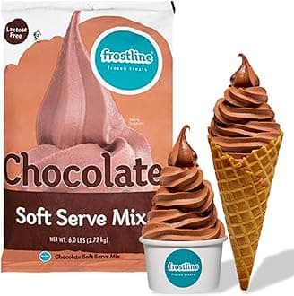 Chocolate Soft Serve Ice Cream Mix, Lactose & Gluten Free - Just Add Water, Dairy, or Dairy Free Alternative, Use with Blender, Countertop Ice Cream Maker, Soft Serve Machine - 6 lb Bag