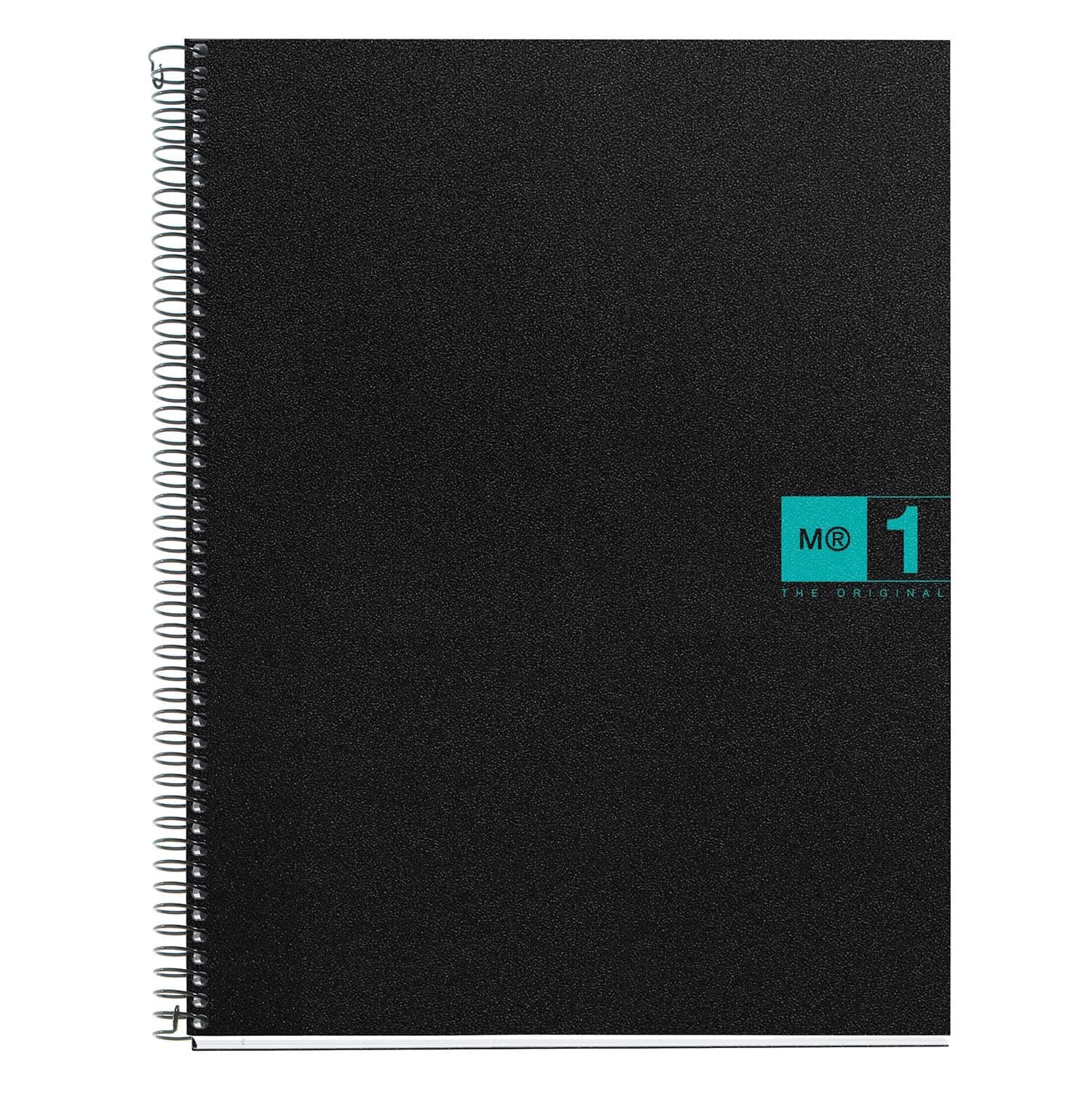 Miquelrius Single Subject Spiral Notebook, Graph/Quad Pages, Green, 80 Sheets (8.5" x 11")