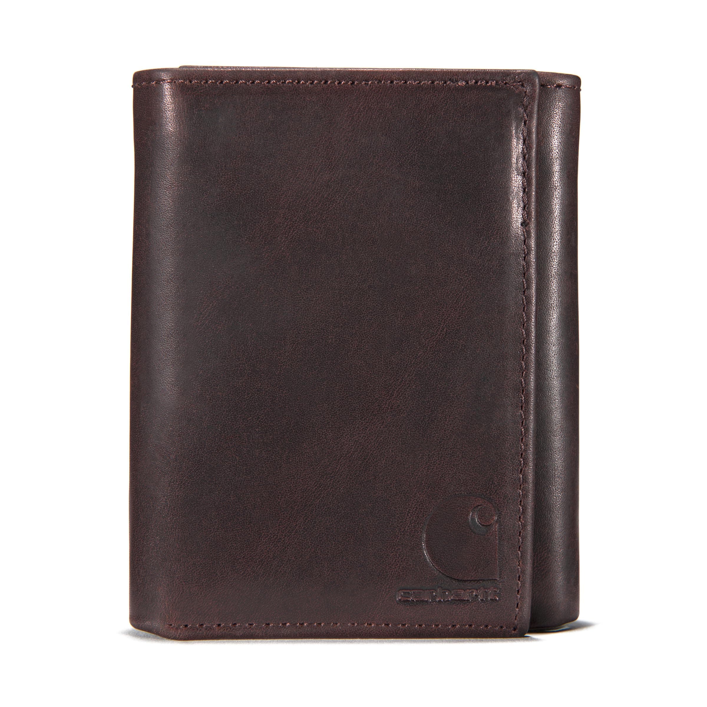 Men's Durable Oil Tan Leather Wallets, Available in Multiple Styles