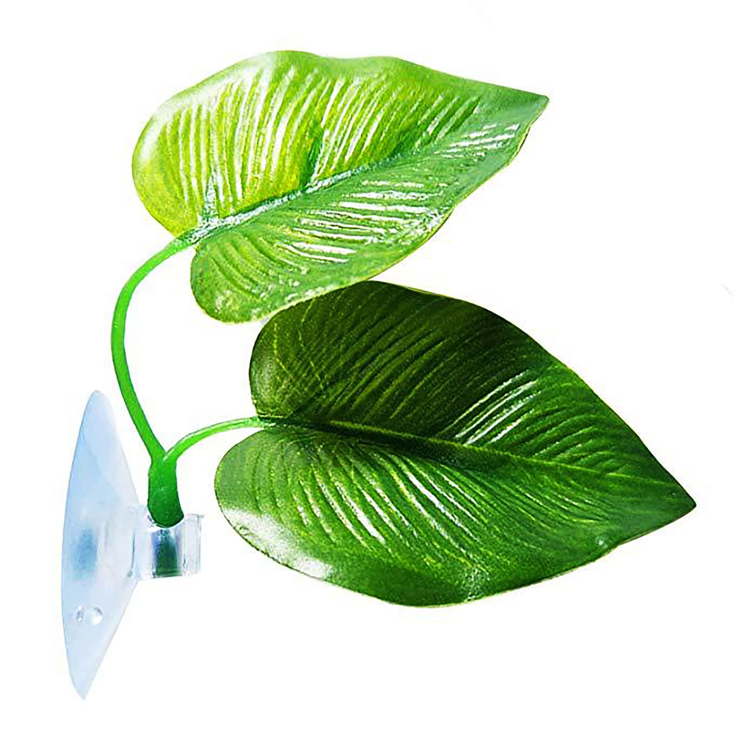 1Pcs Betta Fish Rest Leaf Pad - Aquarium Plants Artificial Hammock for Spawning - Simulation Leaves With Suction Cup - Fish Tank Decorations and Accessories