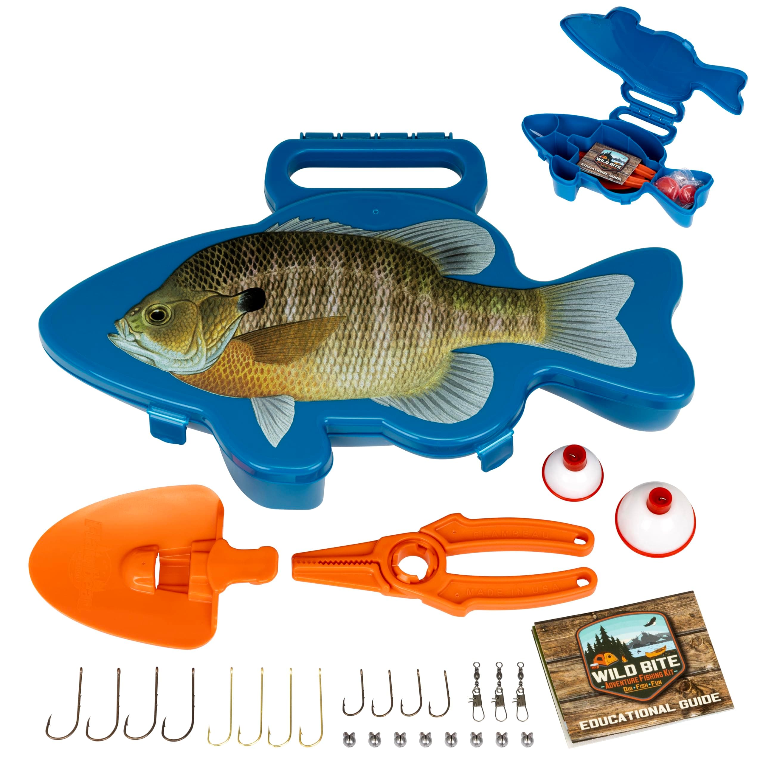 Flambeau Outdoors Wild Bite Fishing Tackle Box Kit
