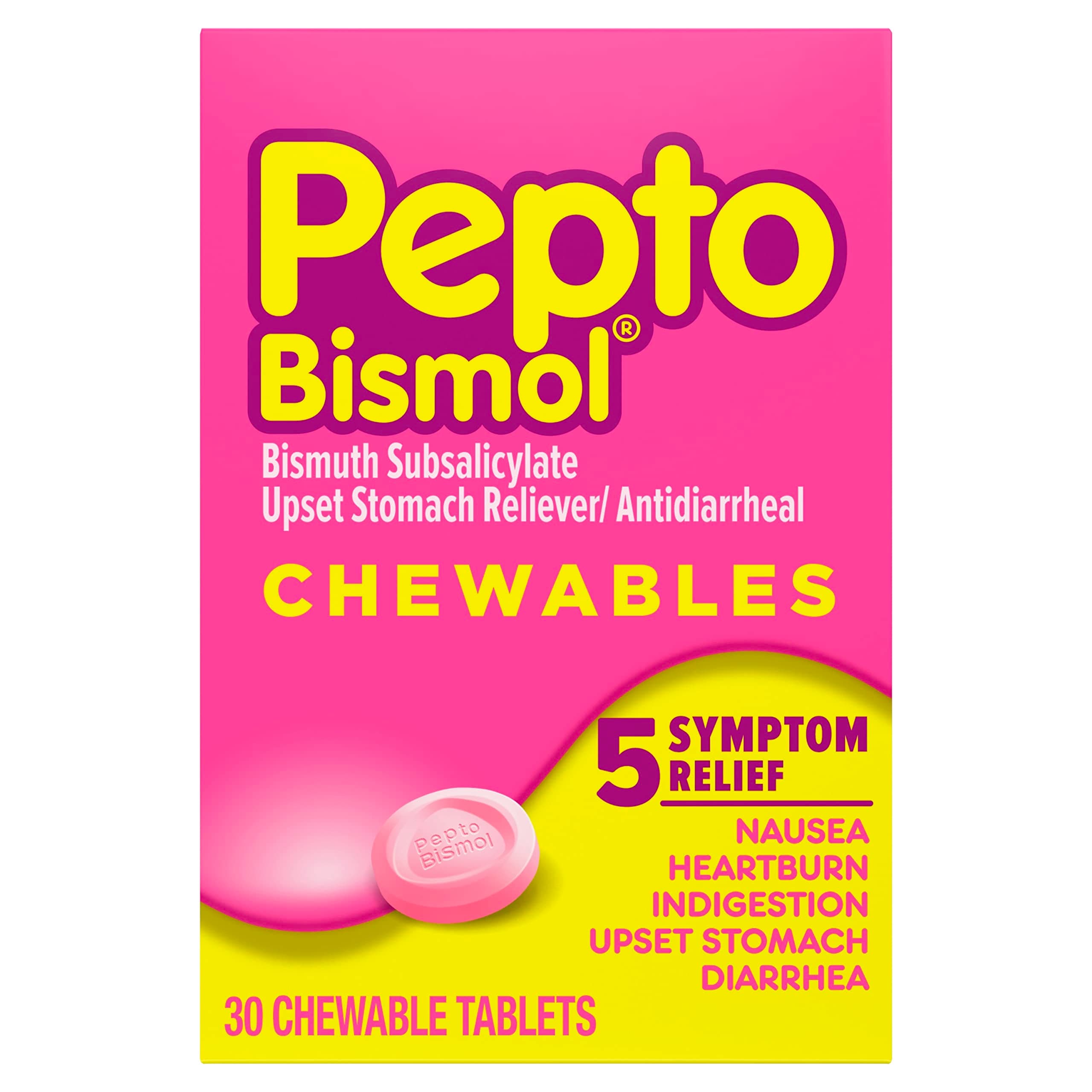 Pepto-Bismol Chewable Tablets, 30 ct,