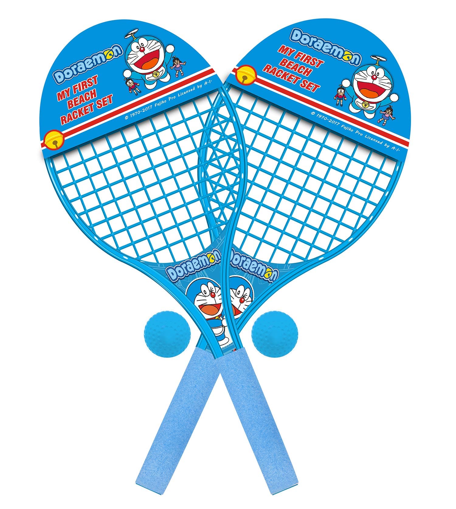 itoys Doraemon Beach Racket Set for Kids, Multicolor