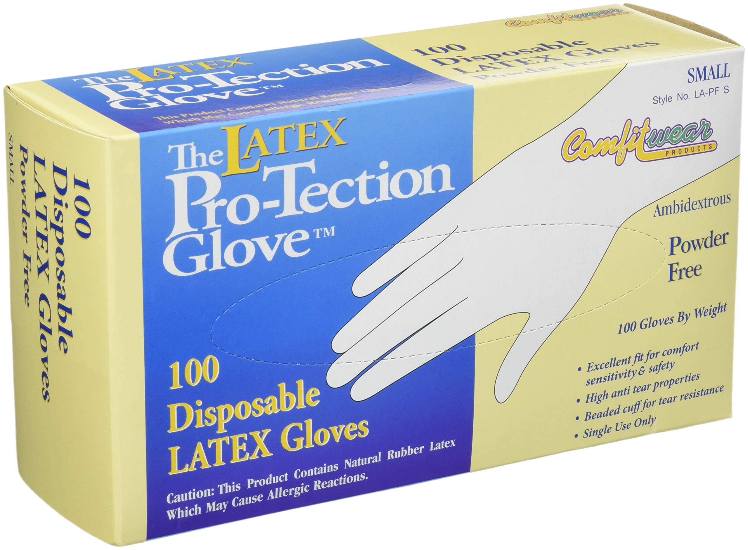 Comfitwear Size: Small Latex Gloves