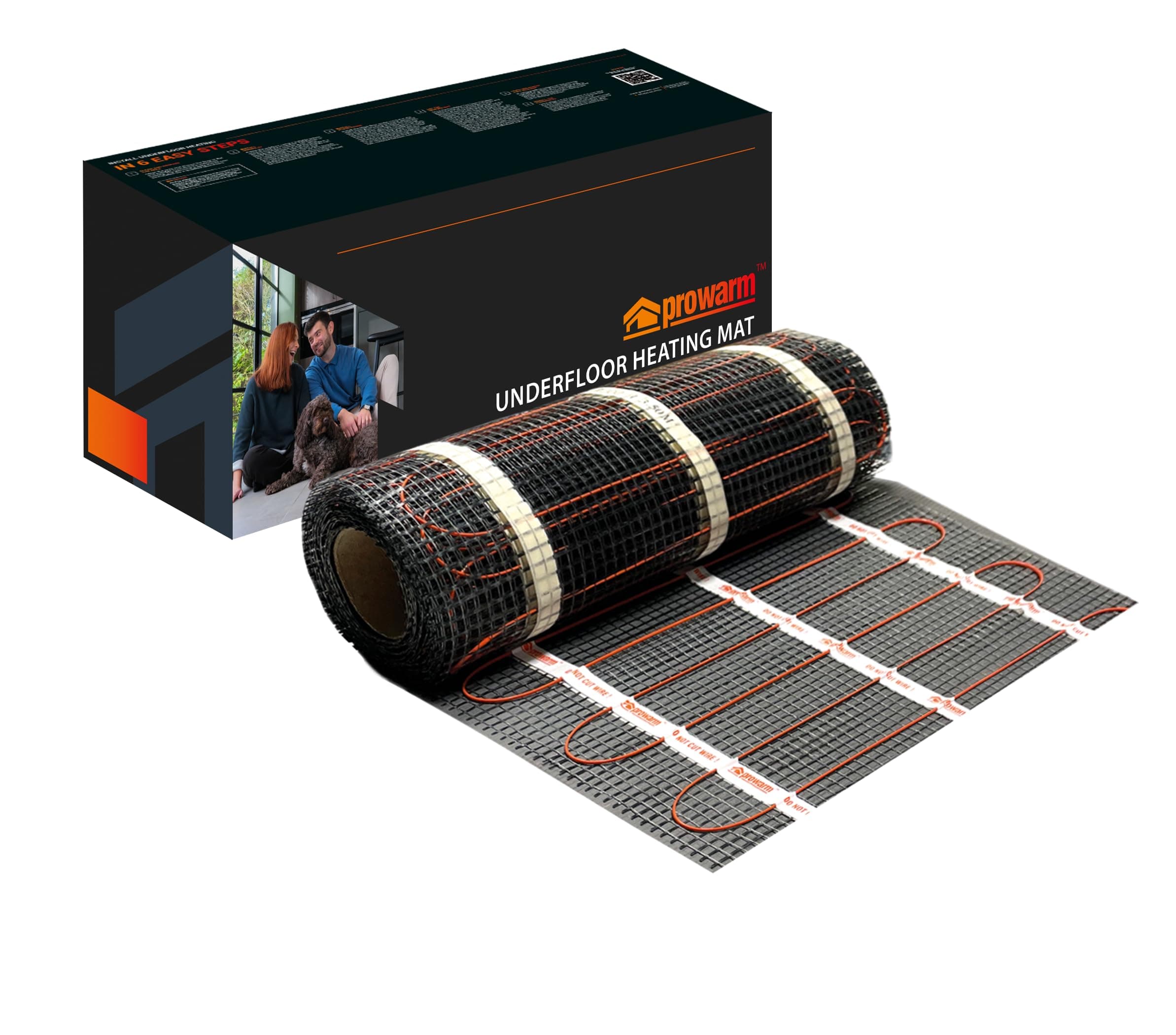 Prowarm Electric Underfloor Heating 200W Mat 3.0M2 - Mat Only - No Thermostat Or Kit
