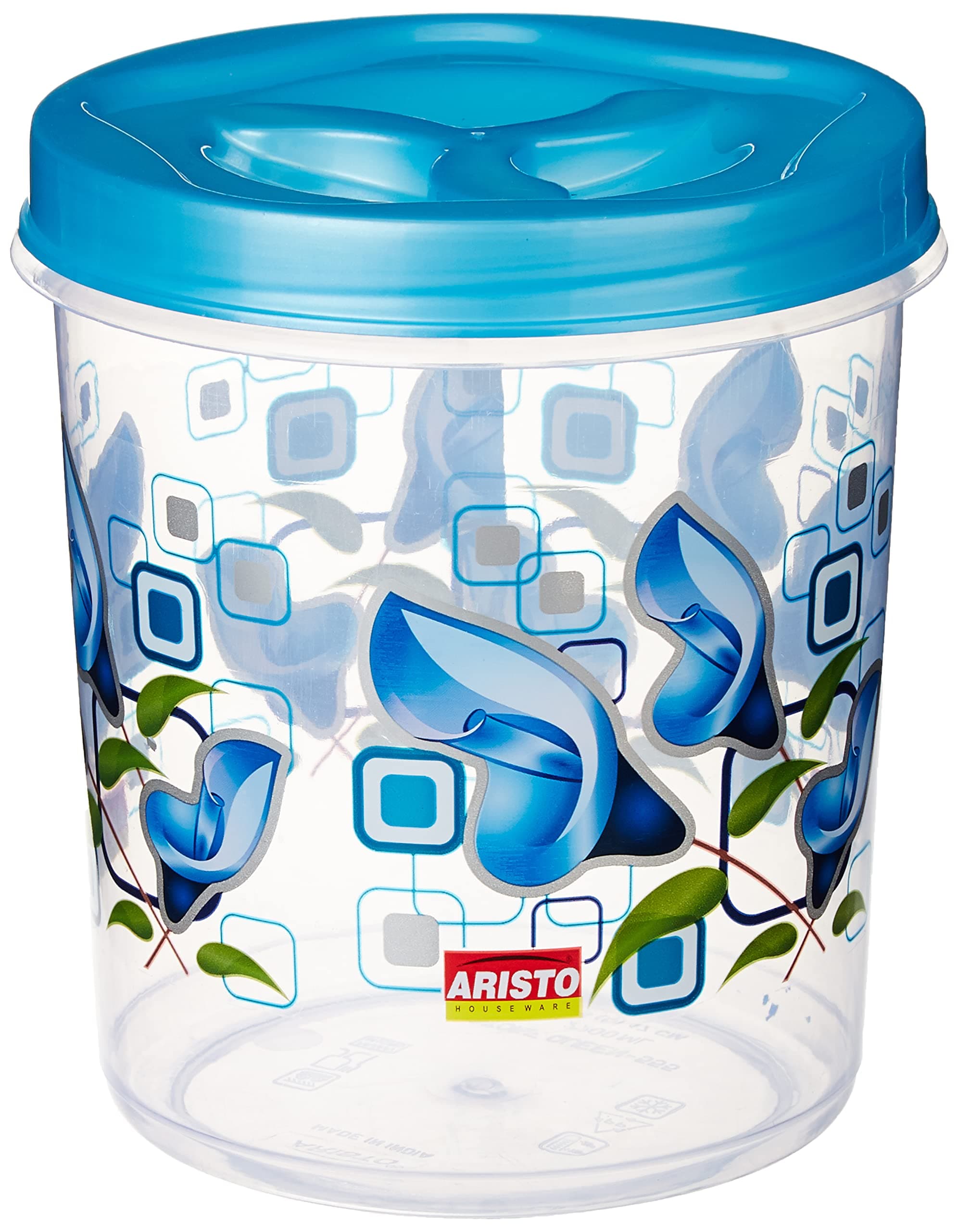 ARISTO Store Queen444 Plastic Storage Container- 1400 Ml, (12.6(D) X 15.2) Cm, multicolour