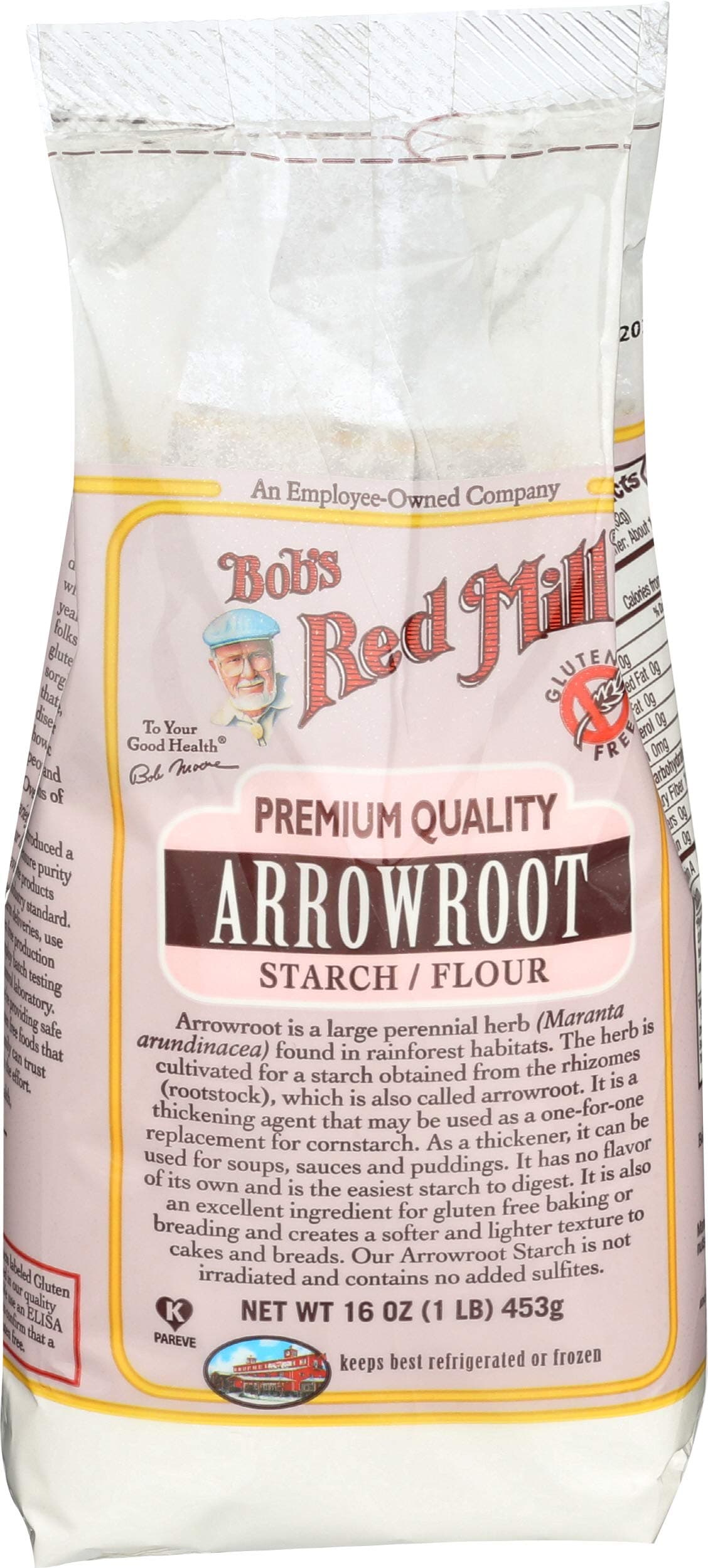 Bob's Red Mill Arrowroot Starch / Flour, 16 Ounce (Pack of 1)