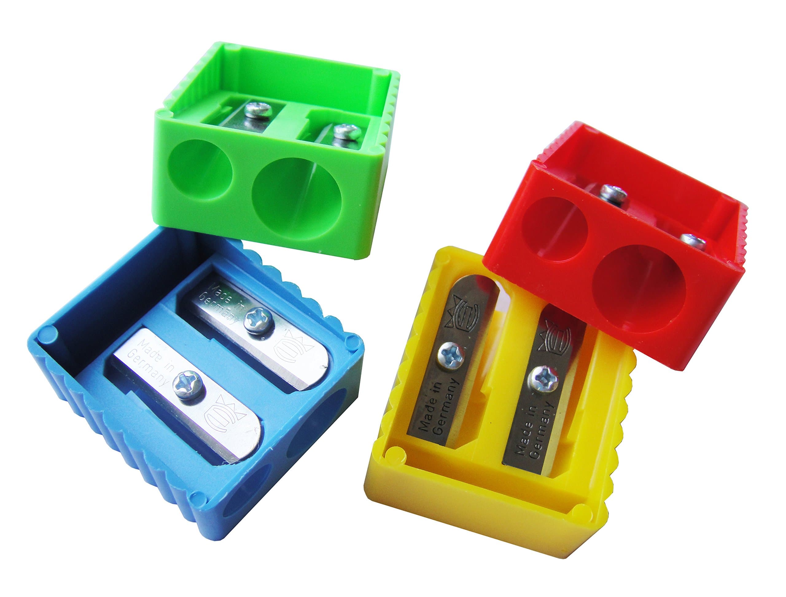 Eisen Smart Hand Double Hole Pencil Sharpener, [Pack of 4]