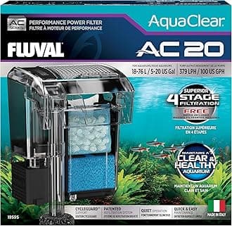 AquaClear 20 Power Filter, Fish Tank Filter for 5- to 20-Gallon Aquariums