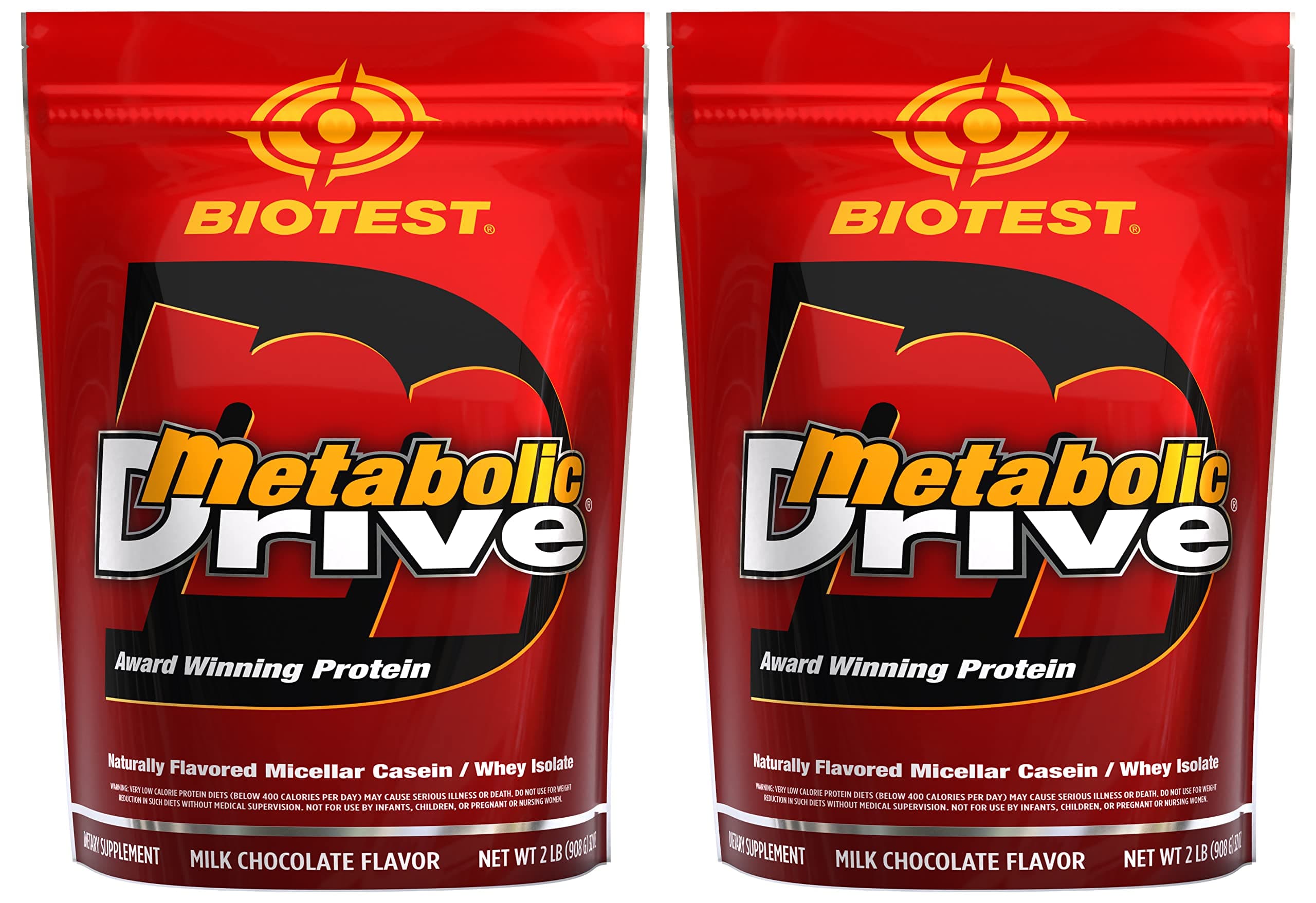 Metabolic Drive Protein, Whey Isolate, Micellar Casein (Chocolate, 2 lb (Pack of 2))