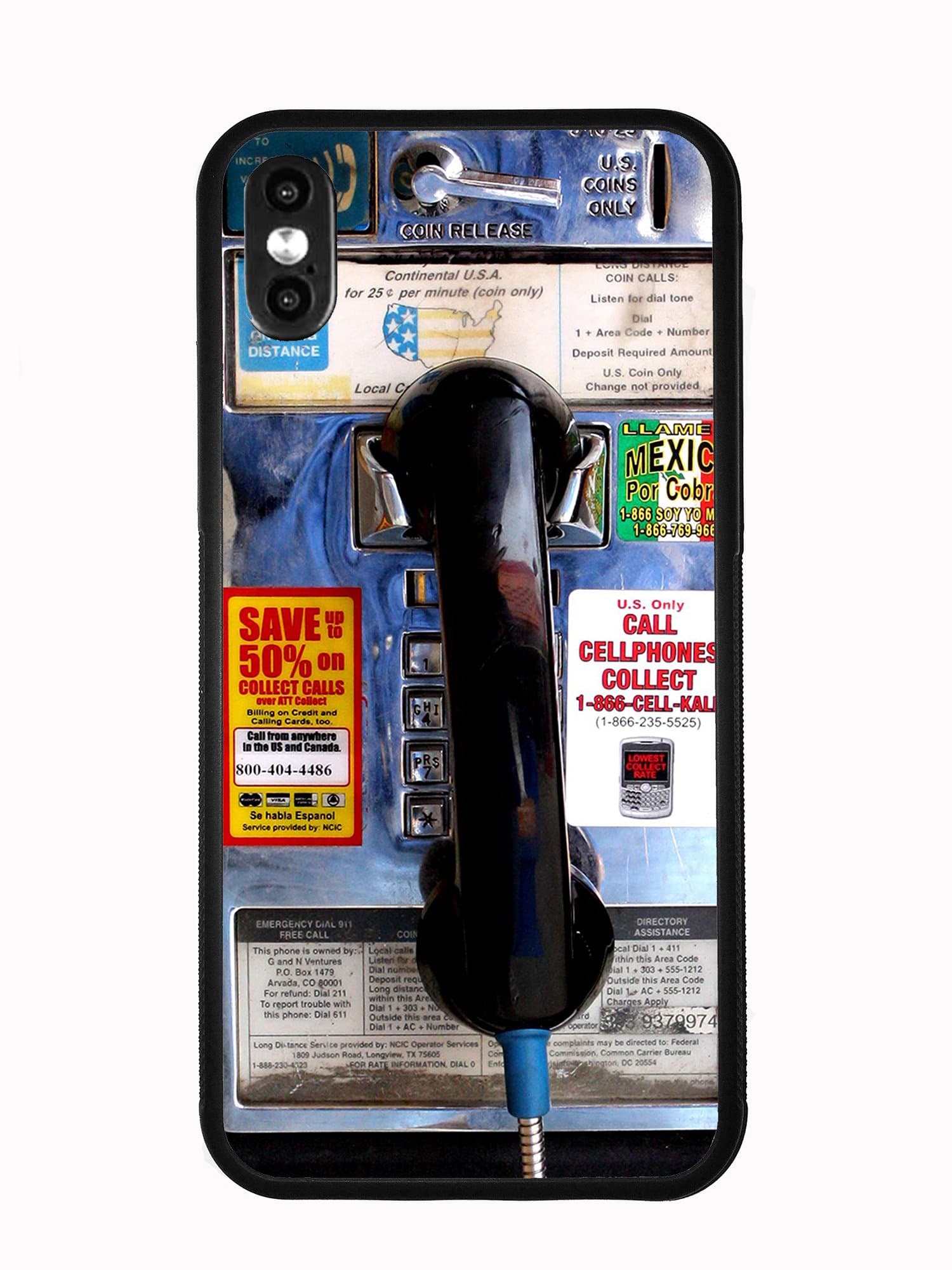 Payphone for iPhone Xs (2018) / iPhone X (2017) Case Cover by Atomic Market
