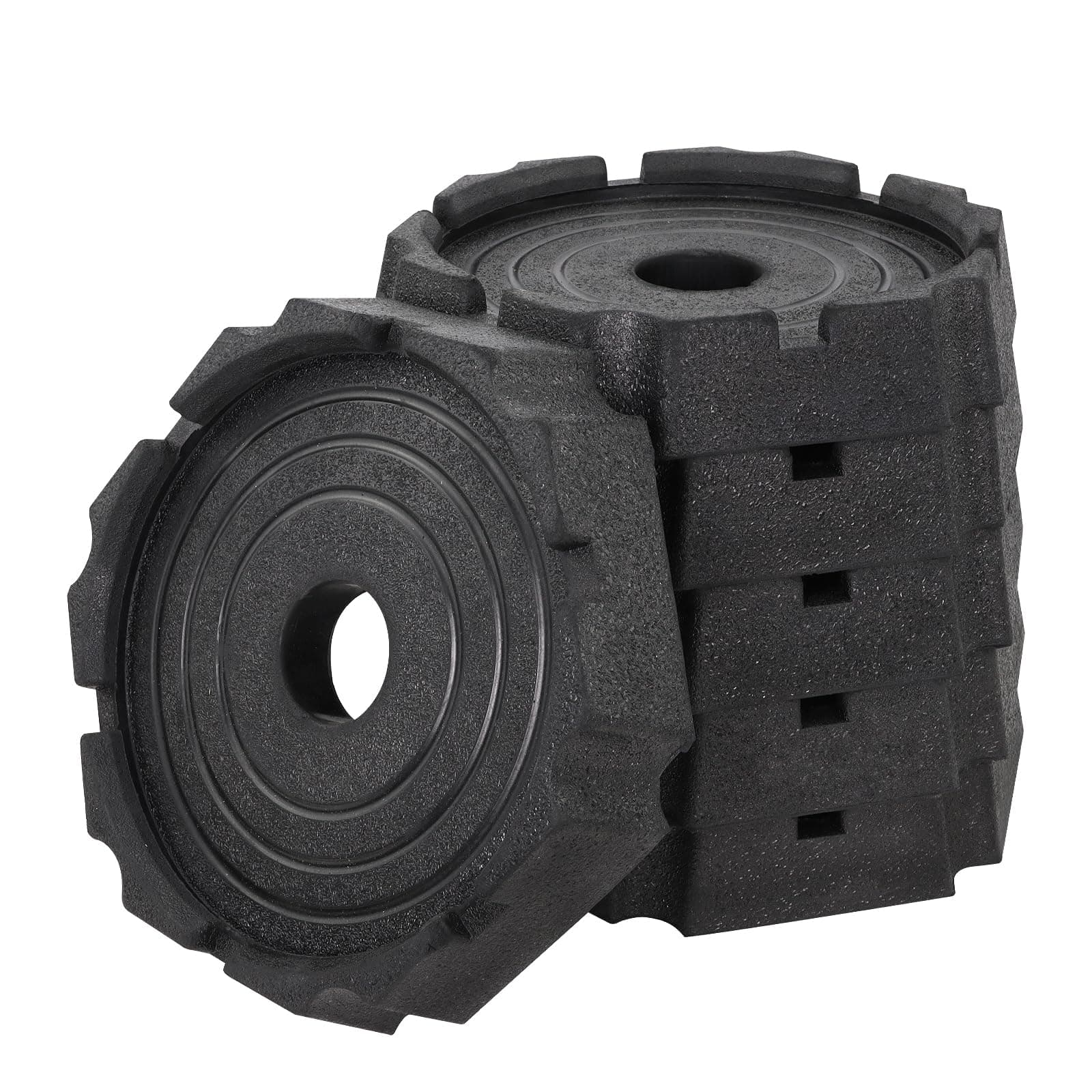 Xtra RV Leveling Pads - Permanent Jack Stabilizers for RVs - 9" Round Leveling Jack Pads for LCI Leveling System - Heavy Duty Replacement for Blocks 6-Pack