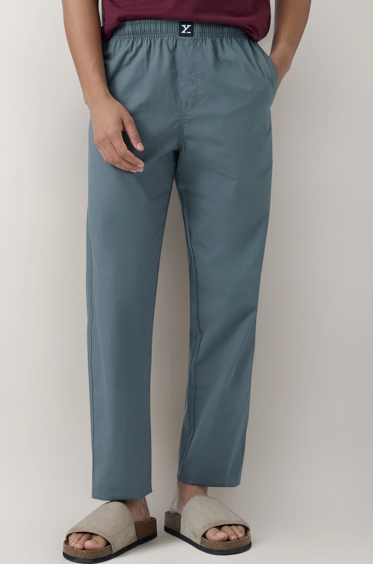 Men's Pace Super Combed Cotton Regular Fit Solid Pyjamas | Dual Pockets, Ultra Light, Comfortable Lounge Pants for Men